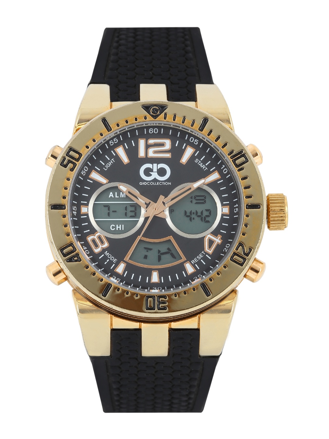 

GIO COLLECTION Men Analogue & Digital Watch GLED-2066K, Black