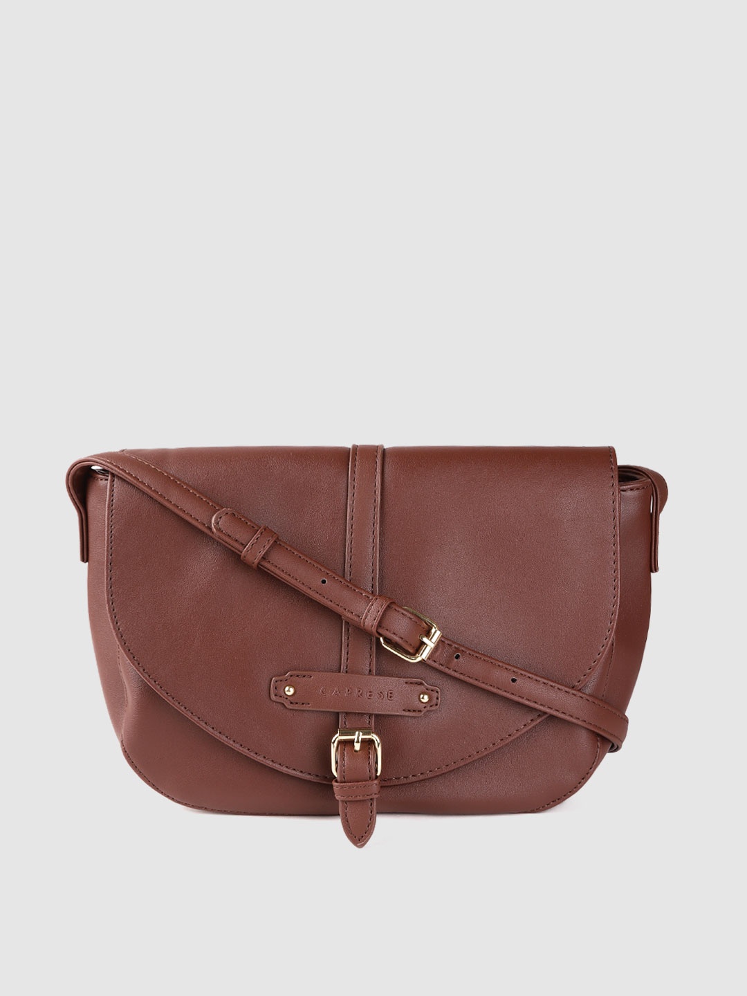 

Caprese Brown Solid Sling Bag