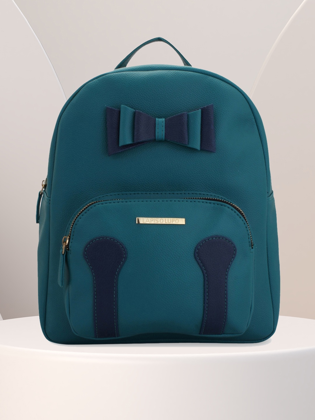 

Lapis O Lupo Women Teal Blue Solid Backpack