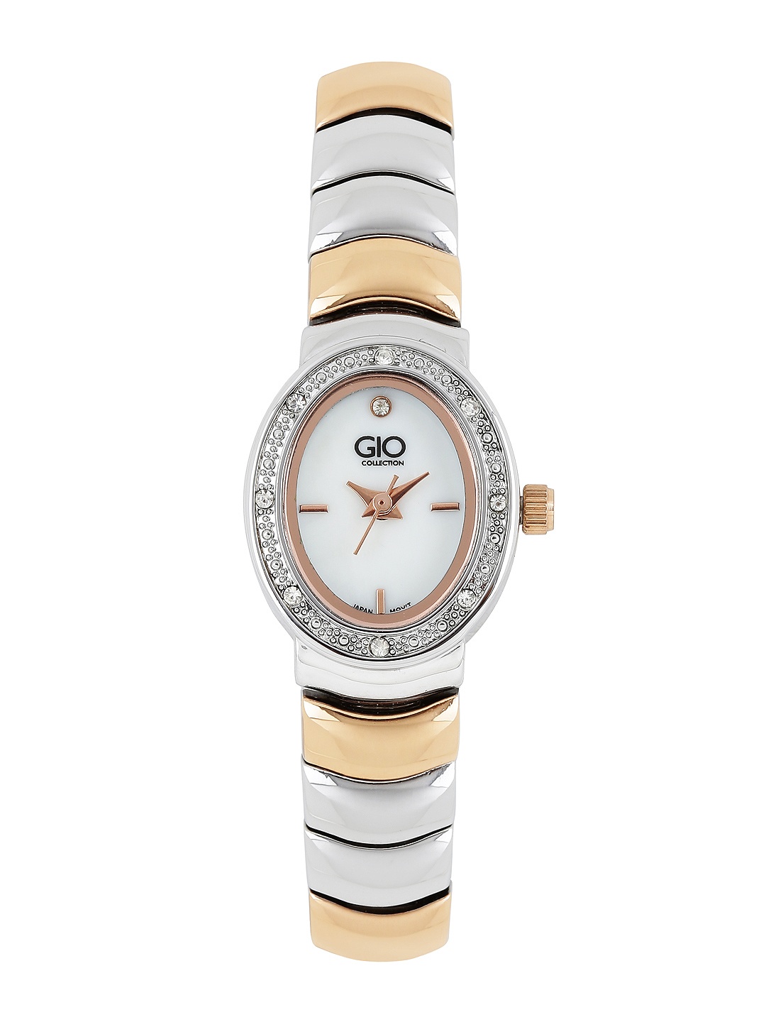 

GIO COLLECTION Women White Embellished Analogue Watch G0021-44