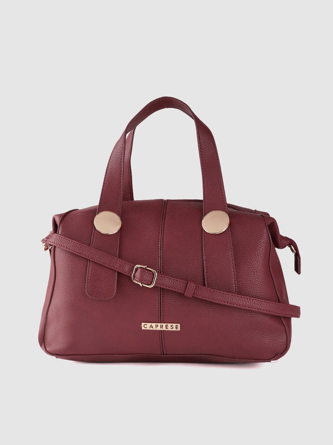 

Caprese Burgundy Solid Handheld Bag