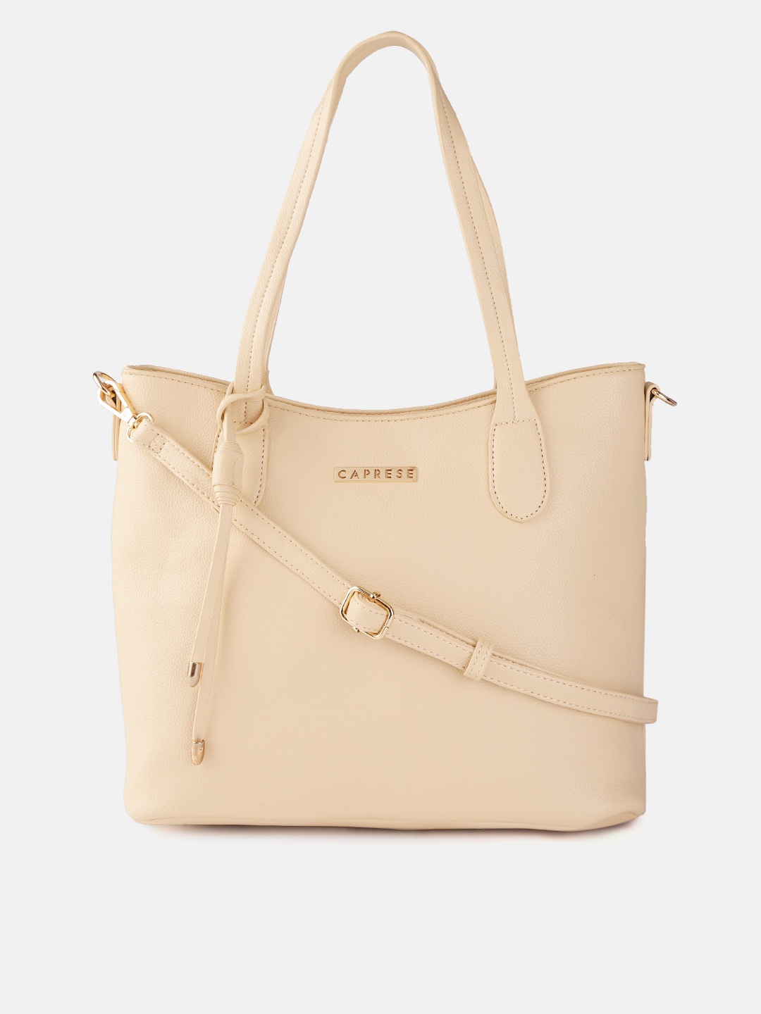 

Caprese Cream-Coloured Solid Shoulder Bag