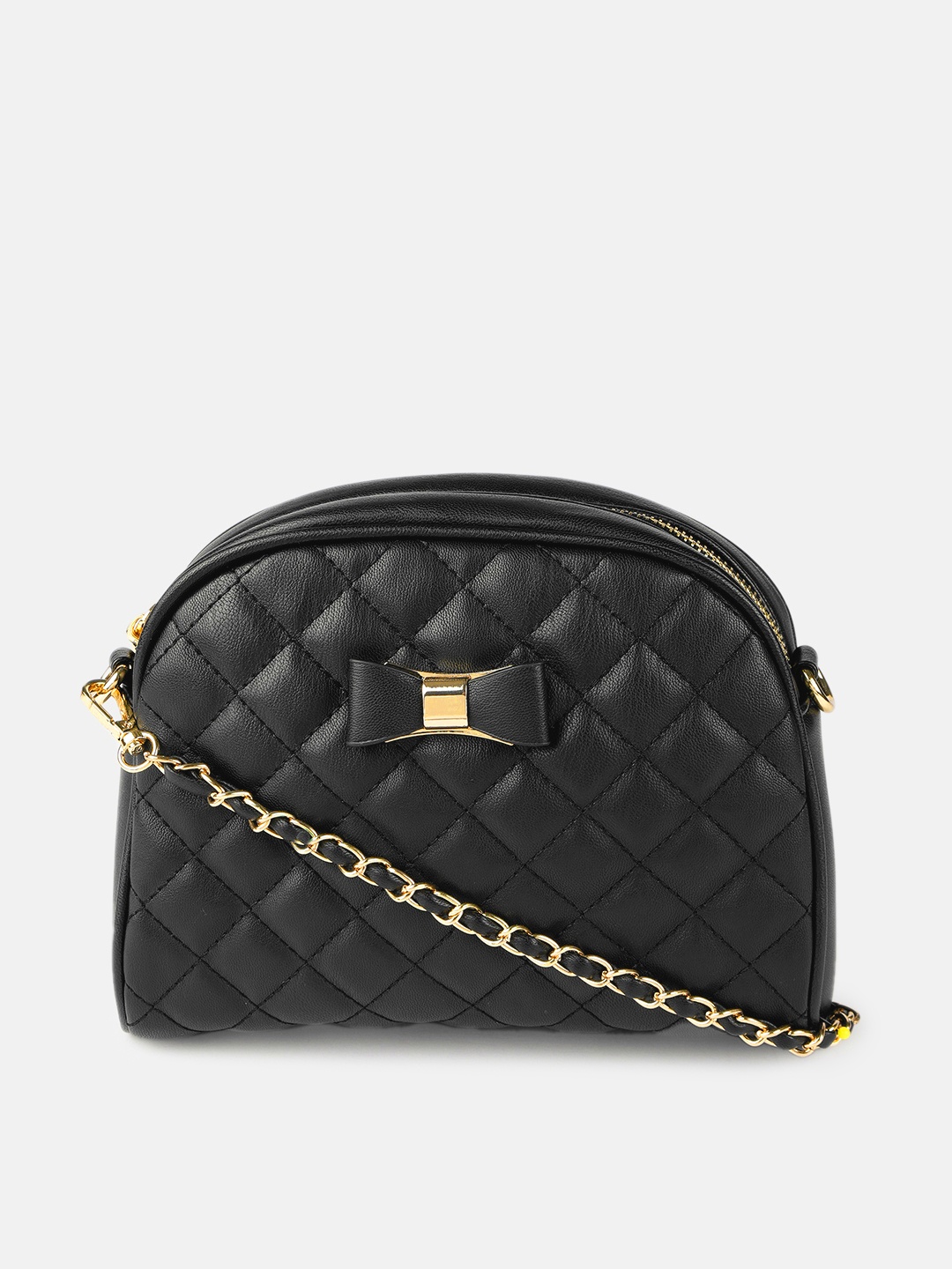

DressBerry Black Quilted Sling Bag
