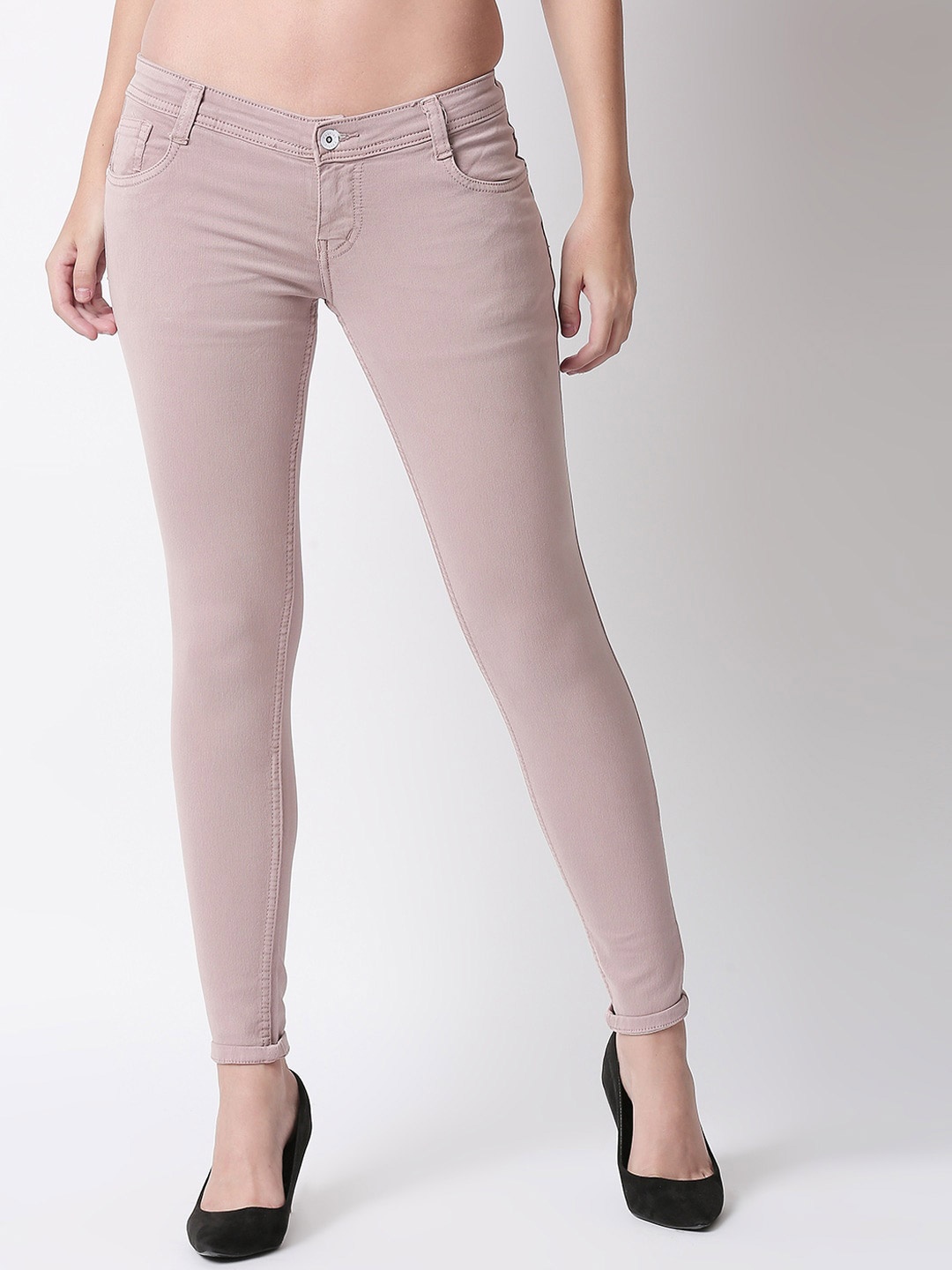 

High Star Women Mauve Slim Fit Stretchable Jeans