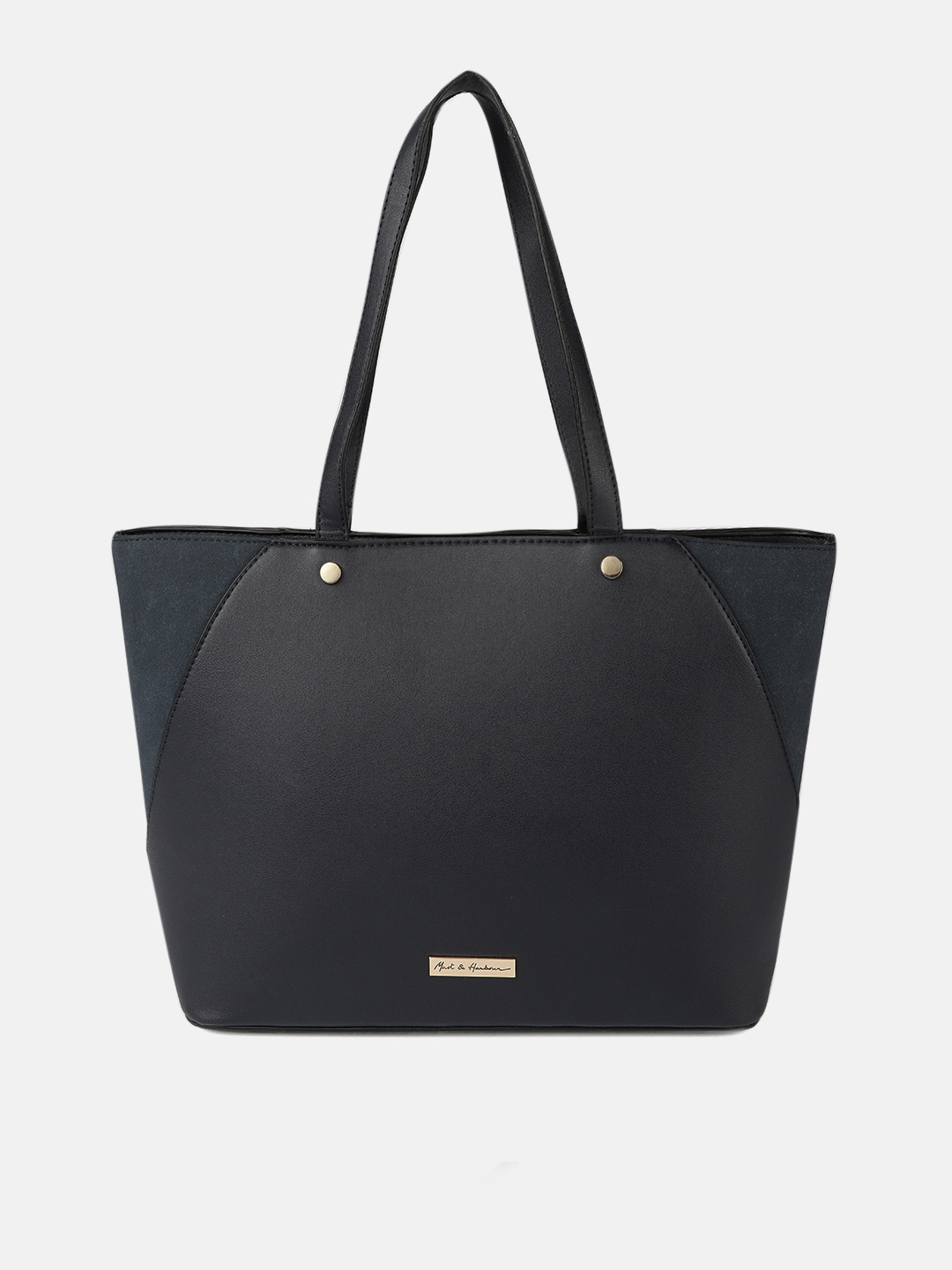 

Mast & Harbour Navy Blue Solid Shoulder Bag