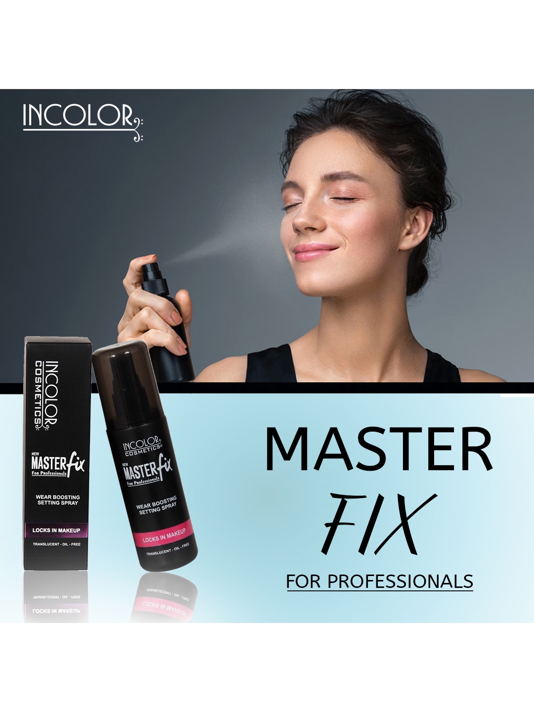 

INCOLOR Master Fix Wear Boosting Setting Spray & Exposed Face Primer, Transparent