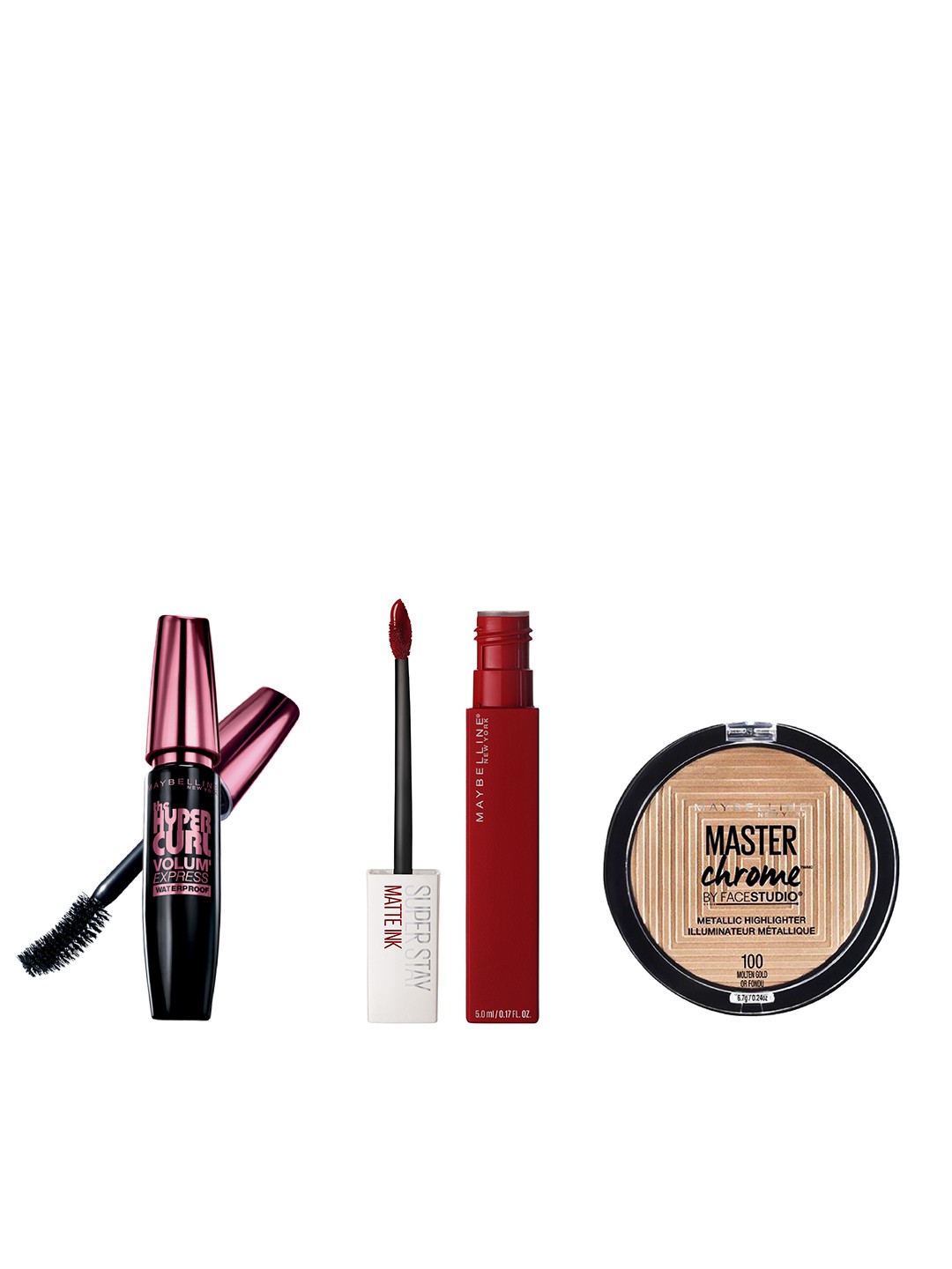

Maybelline Set of 3 Beauty Set, Red