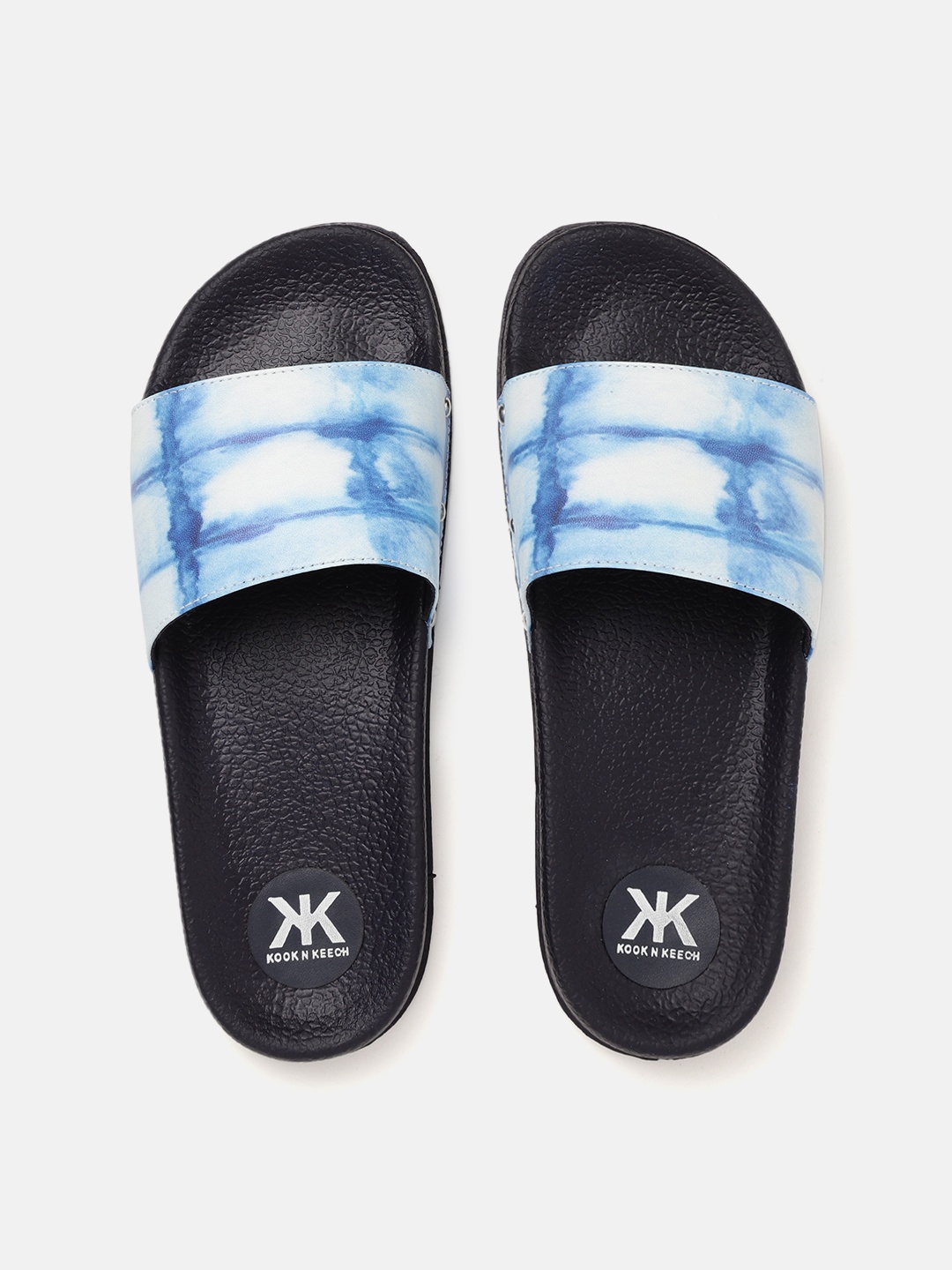 

Kook N Keech Women Blue & White Dyed Open Toe Flats