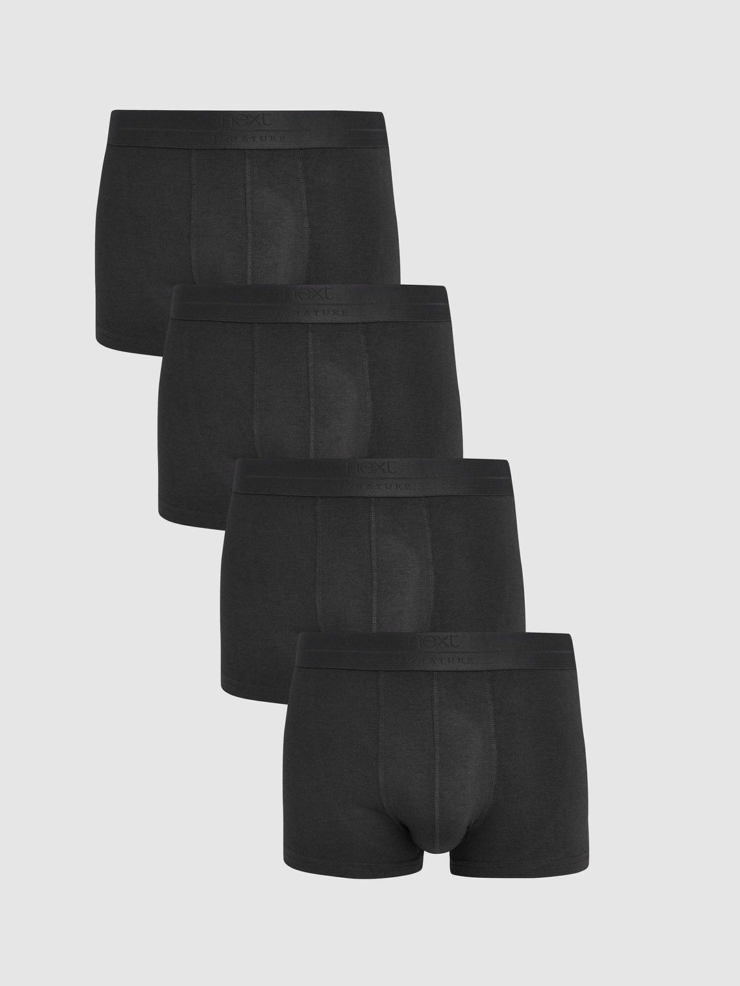 

NEXT Men Pack of 4 Solid Trunks 5057979784214, Black