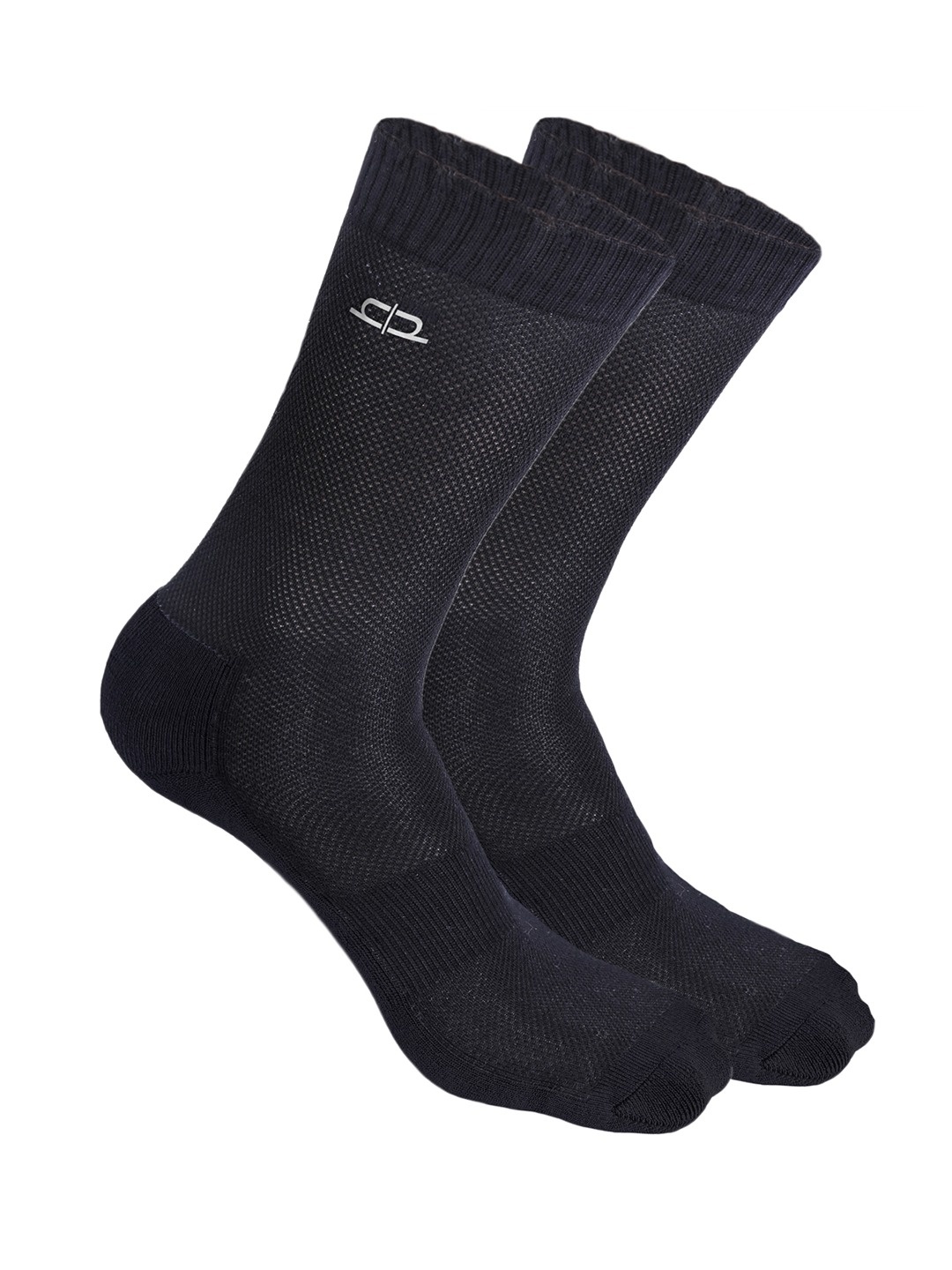 

Heelium Men Pack of 2 Bamboo Super Soft & Odour-Free Breathable Crew-Length Socks, Black