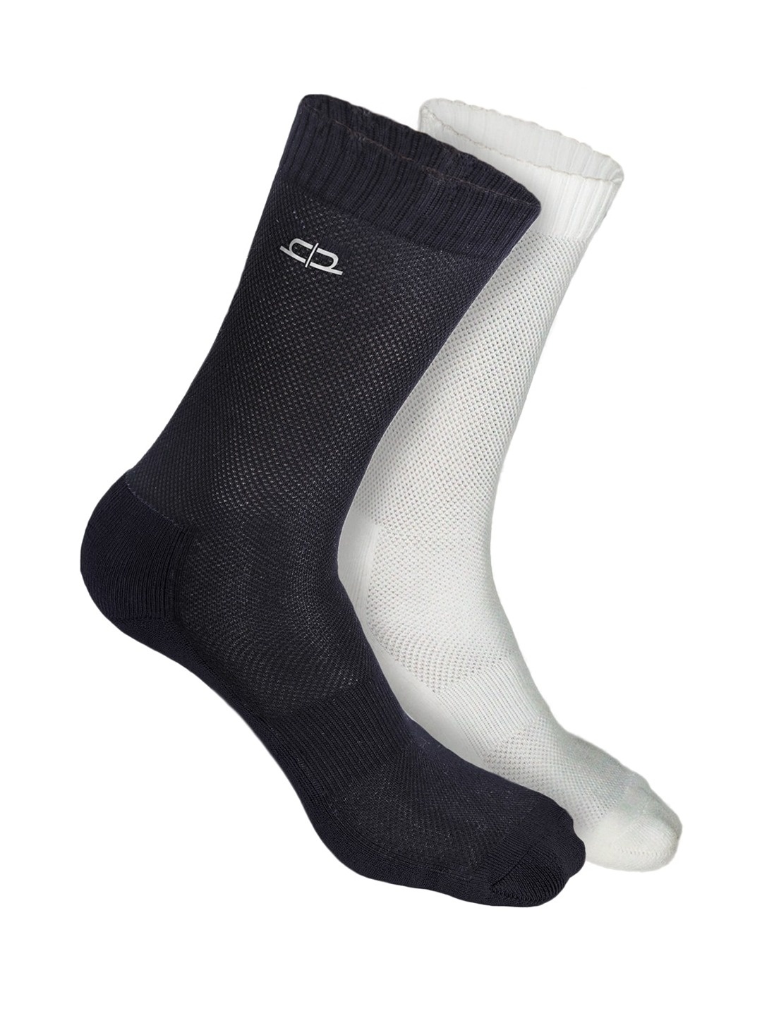 

Heelium Men Pack of 2 Bamboo Super Soft & Odour-Free Breathable Crew-Length Socks, White