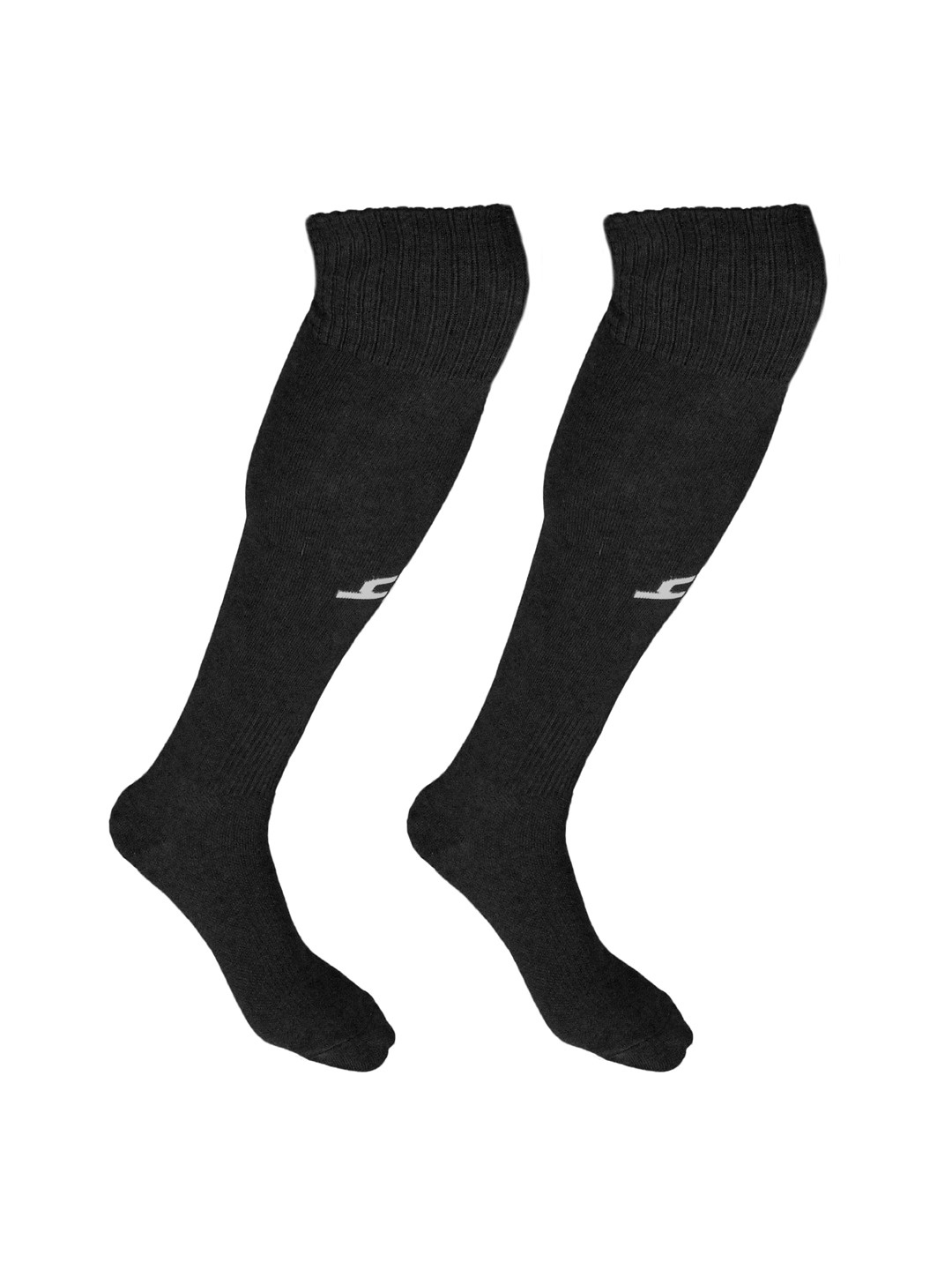 

Heelium Pack of 2 Odour Free Superior Grip Cushioned Base Bamboo Football Socks, Black