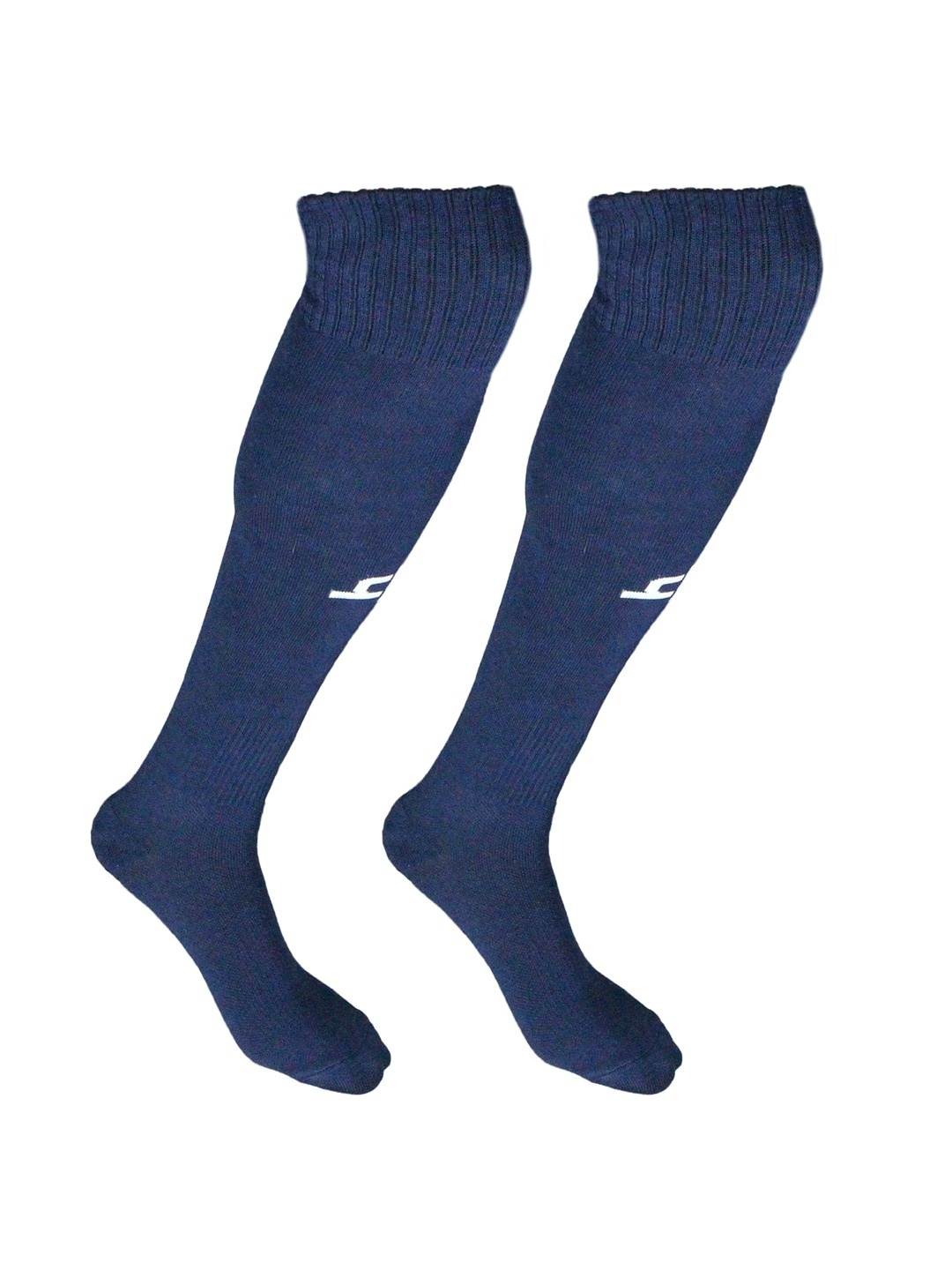 

Heelium Pack of 2 Odour Free Superior Grip Cushioned Base Bamboo Football Socks, Blue