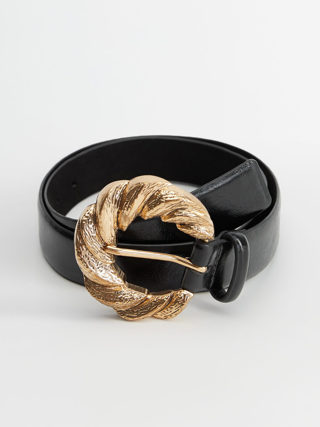 

MANGO Women Black Solid Belt