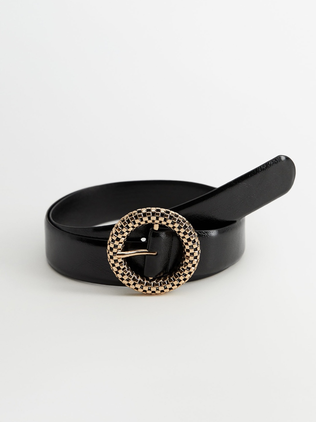 

MANGO Women Black Solid Belt