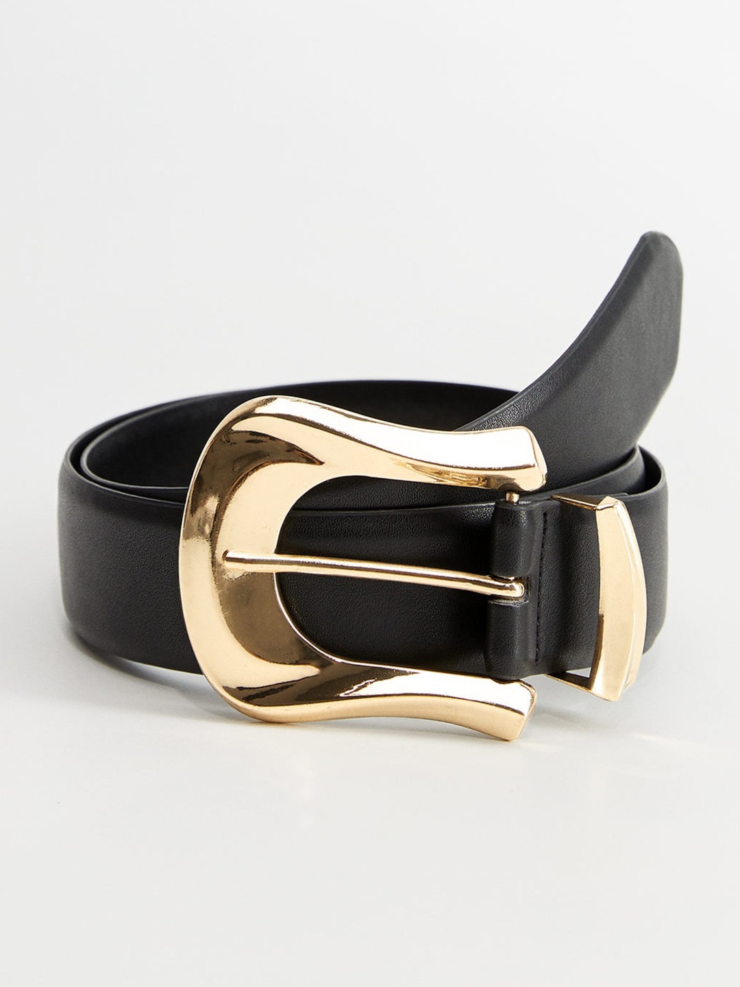 

MANGO Women Black Solid Belt