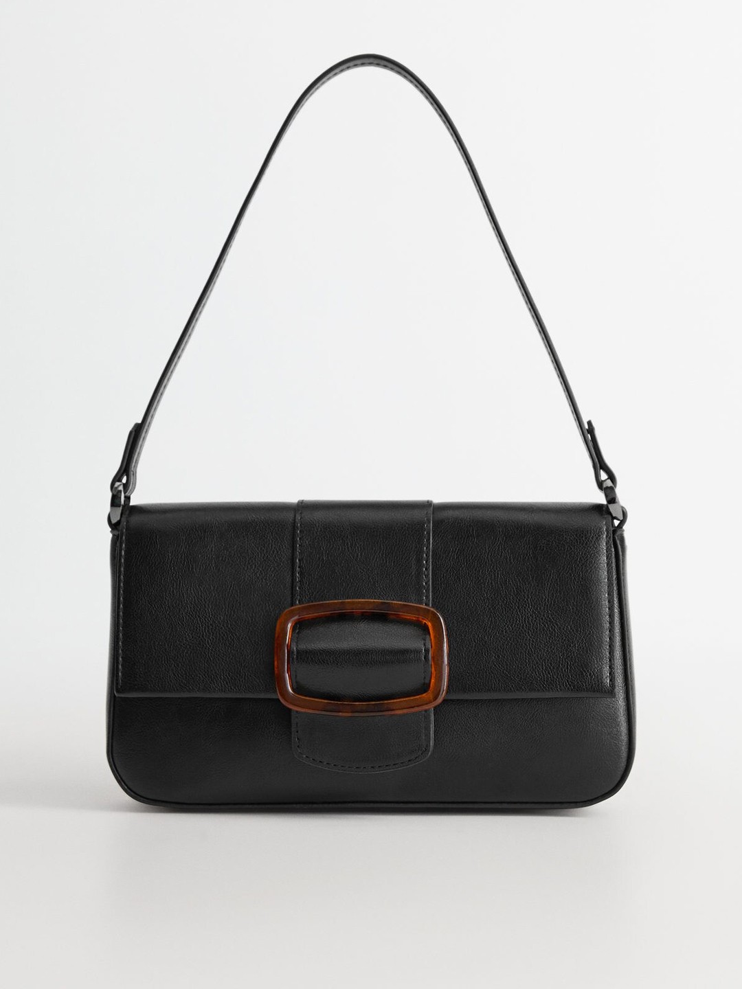 

MANGO Black Solid Shoulder Bag
