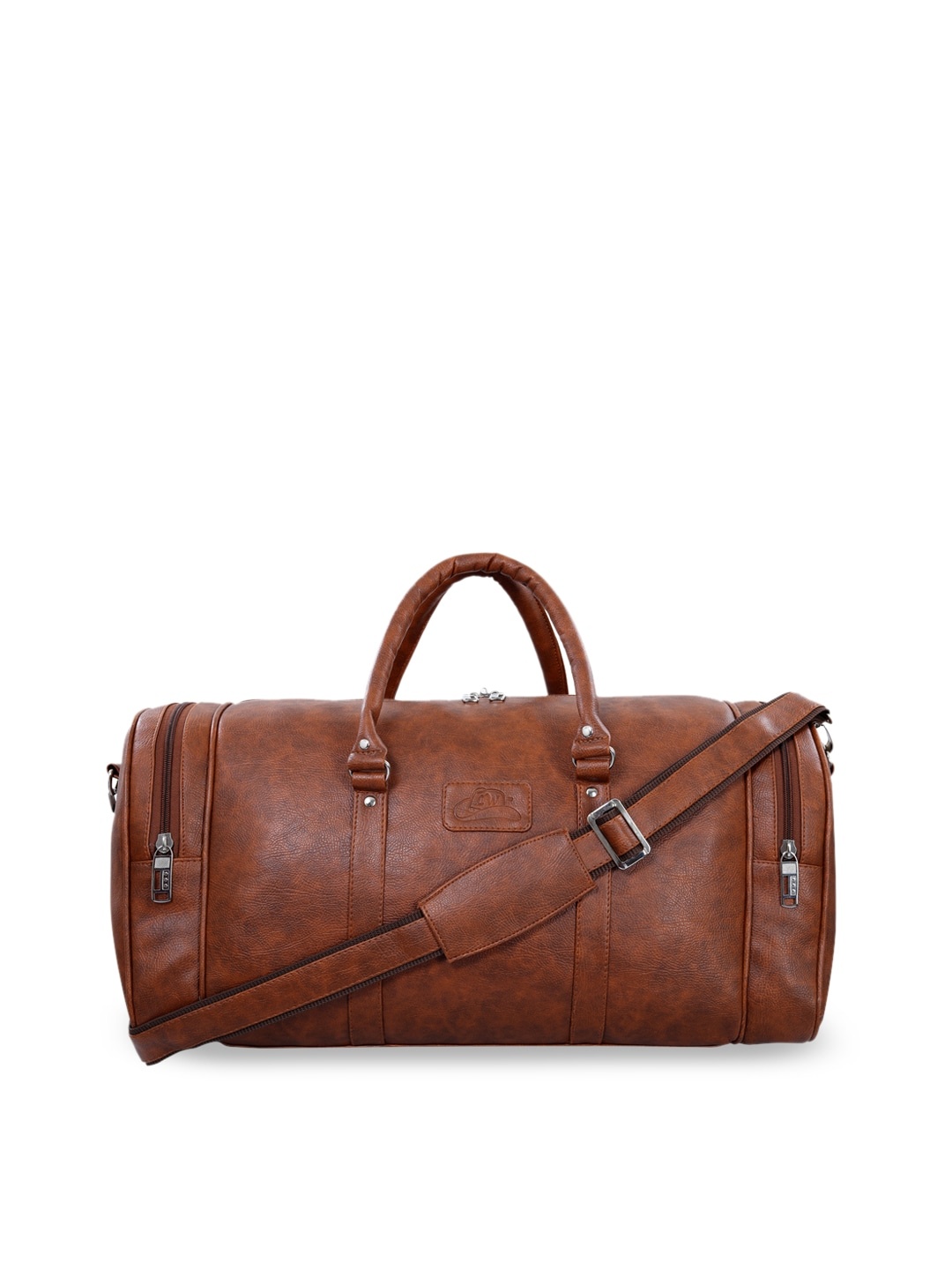 

Leather World Unisex Tan Brown Solid Large Duffel Bag