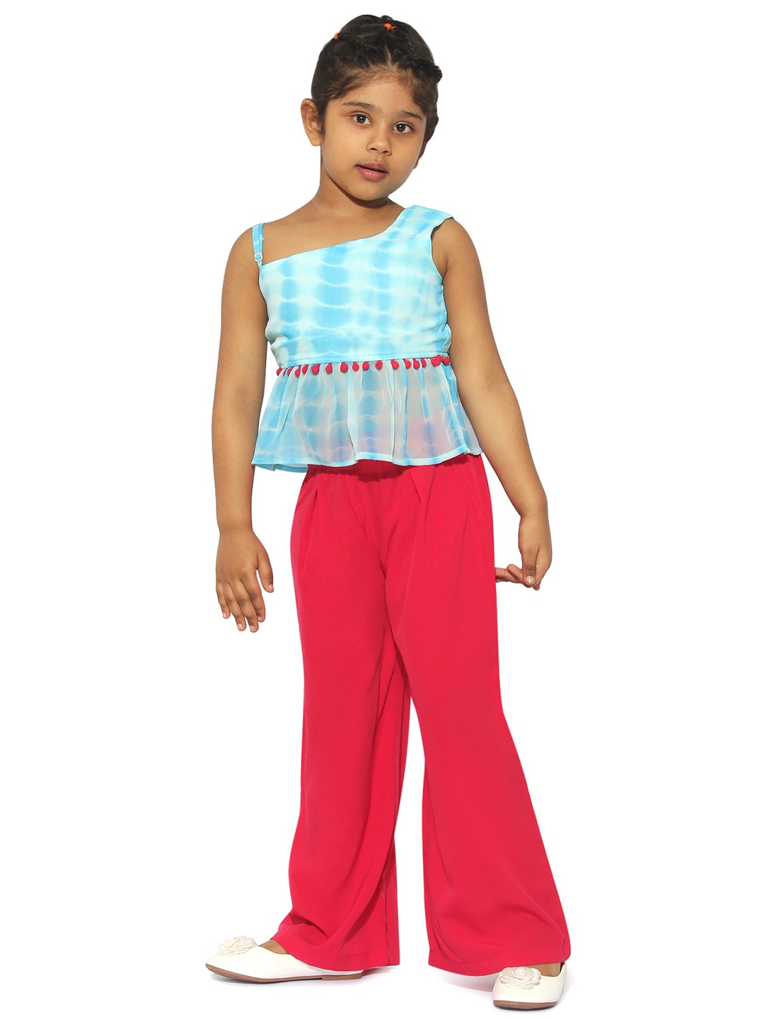 

Stylo Bug Girls Blue & Pink Printed Top with Pyjamas