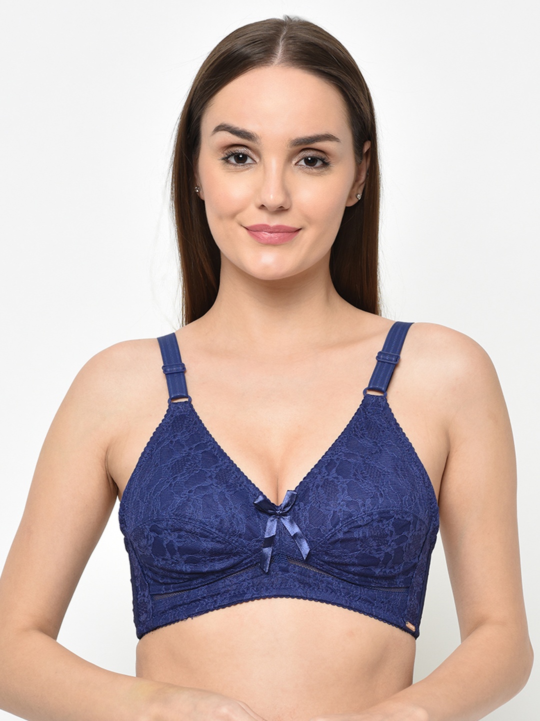 

Da Intimo Blue Lace Non-Wired Non Padded Everyday Bra DI-1272