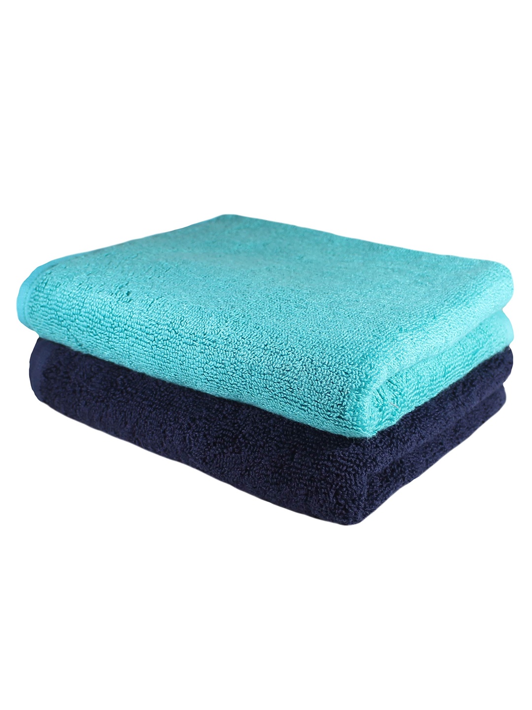 

Heelium Unisex Pack of 2 Bamboo Super Soft & Quick Drying Home & Gym Hand Towel, Blue