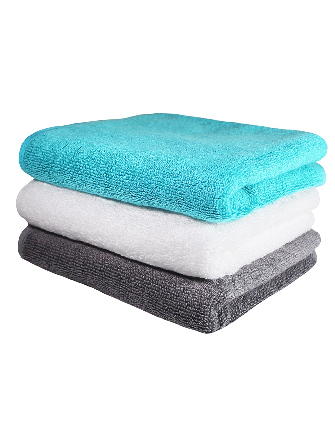 

Heelium Unisex Pack of 3 Bamboo Super Soft & Quick Drying Home & Gym Hand Towel, Grey