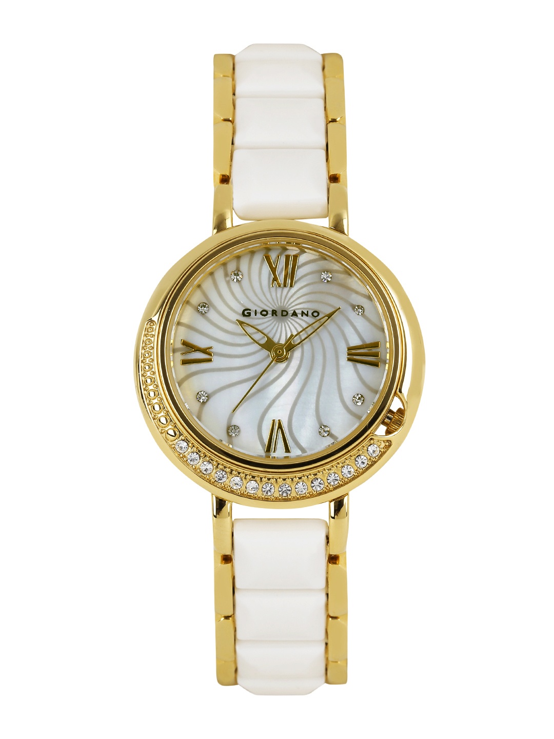 

GIORDANO Women Pearly White Dial Watch 60083-22