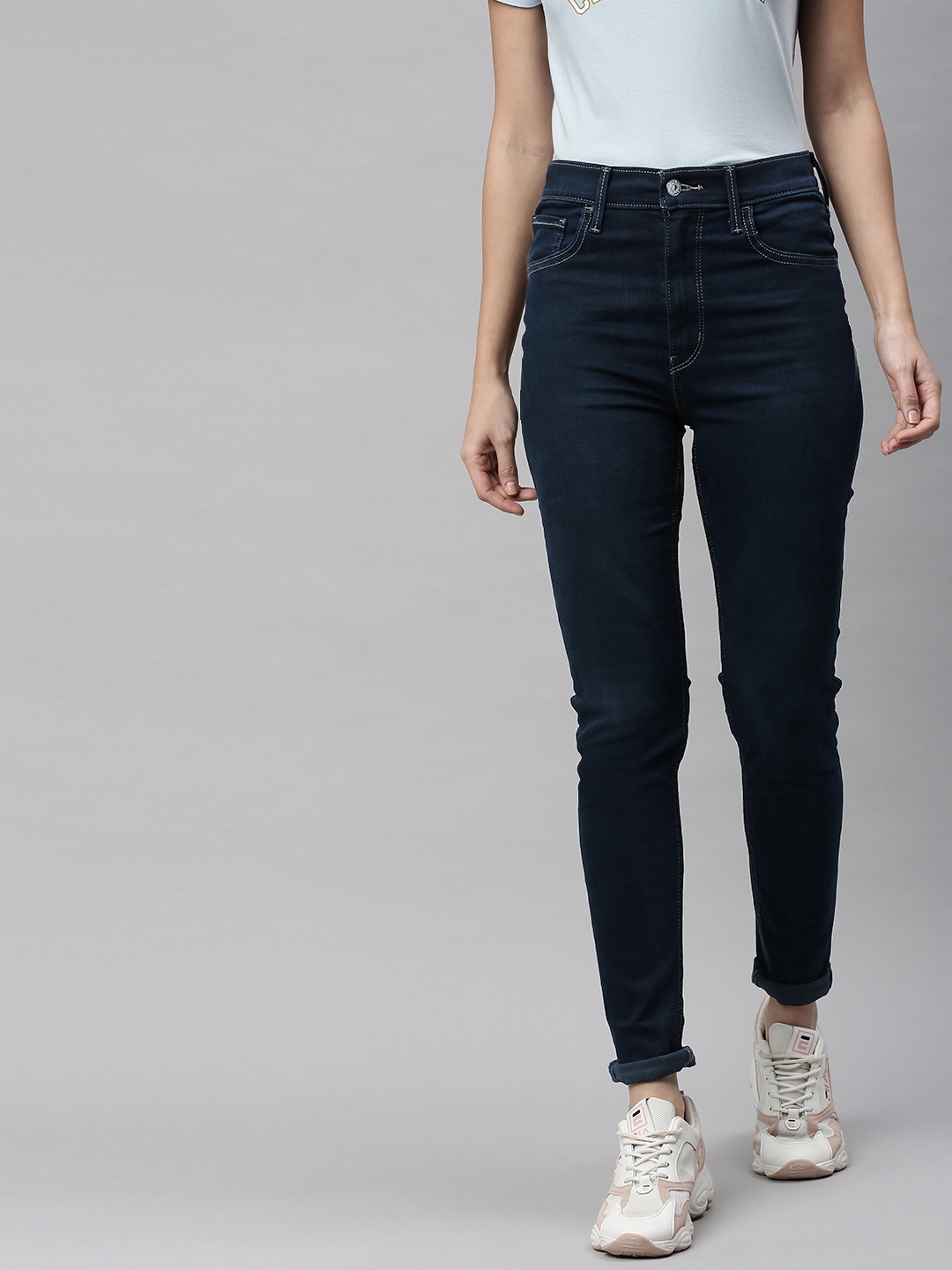 

Levis Women Blue Super Skinny Fit High-Rise Clean Look Jeans
