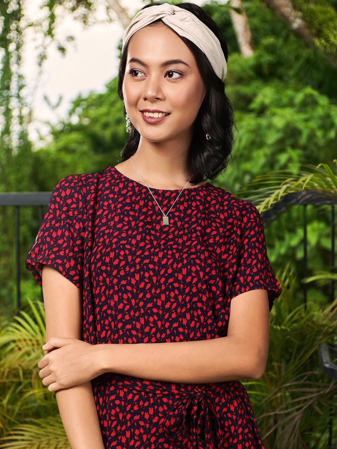 

Levis Women Red Printed Shirt Dress