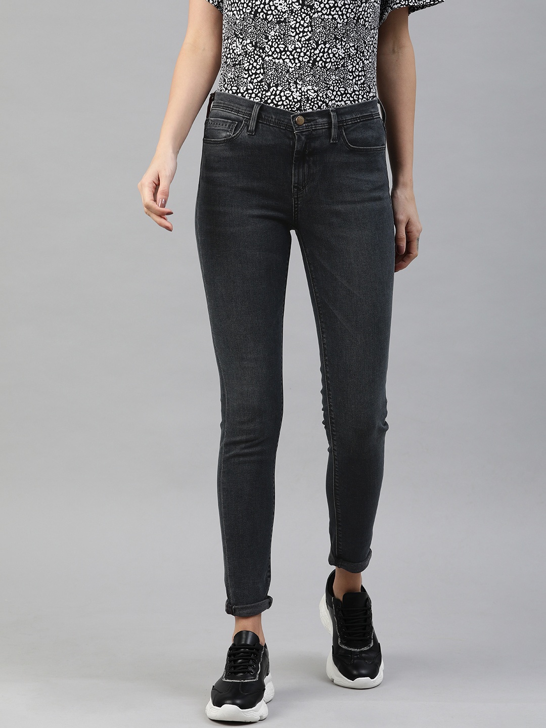 

Levis Redloop Women Grey 710 Super Skinny Fit Mid-Rise Clean Look Stretchable Jeans