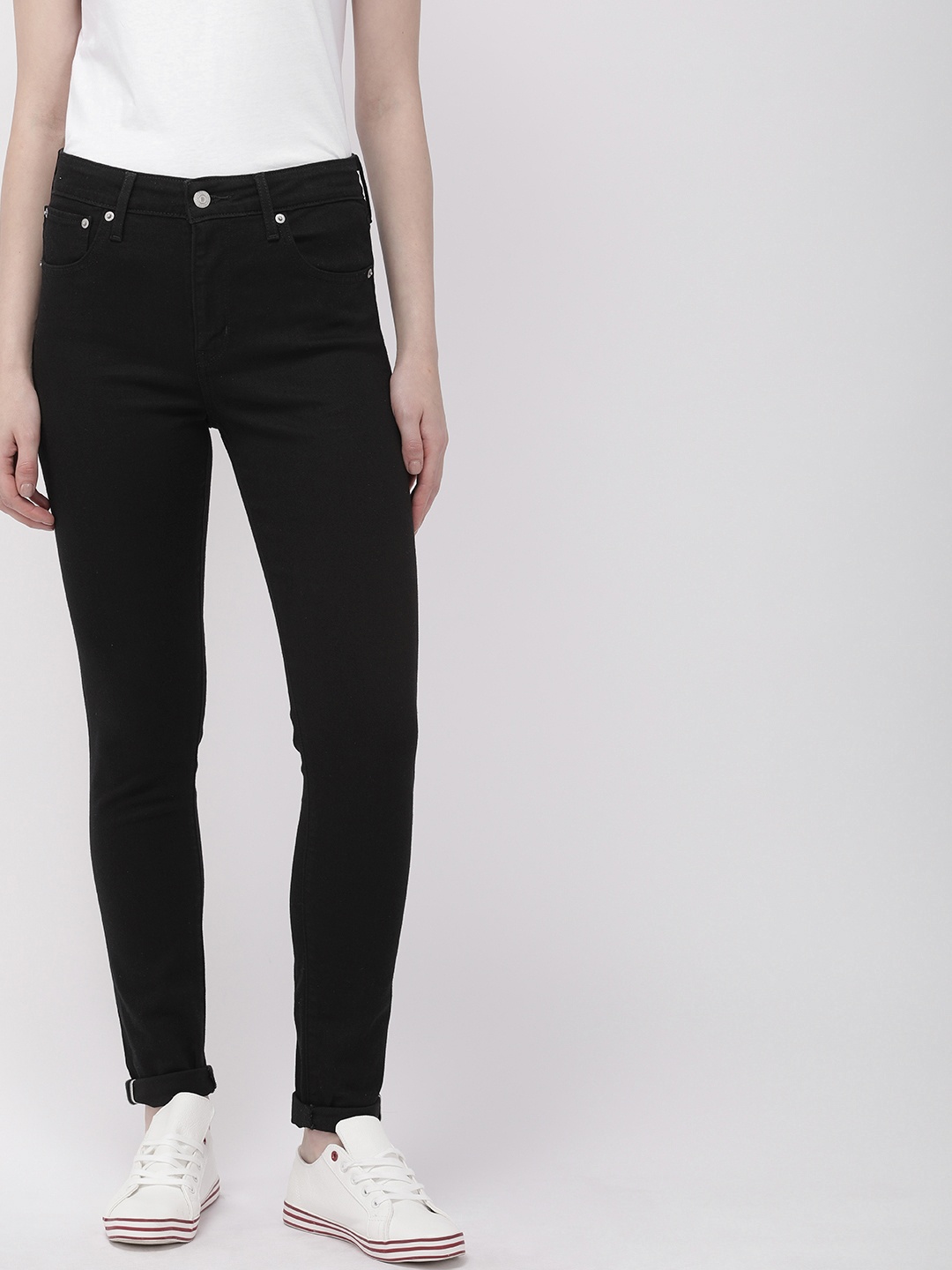 

Levis Women Black 721 Skinny Fit High-Rise Clean Look Stretchable Jeans