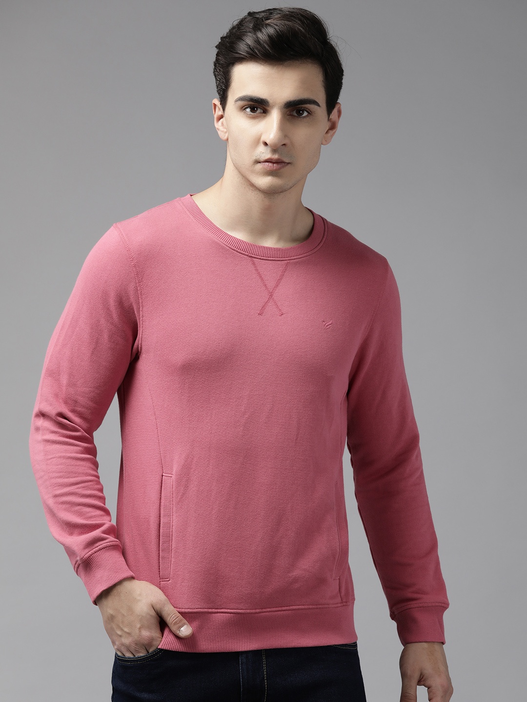 

Blackberrys Solid Sweatshirt, Rose