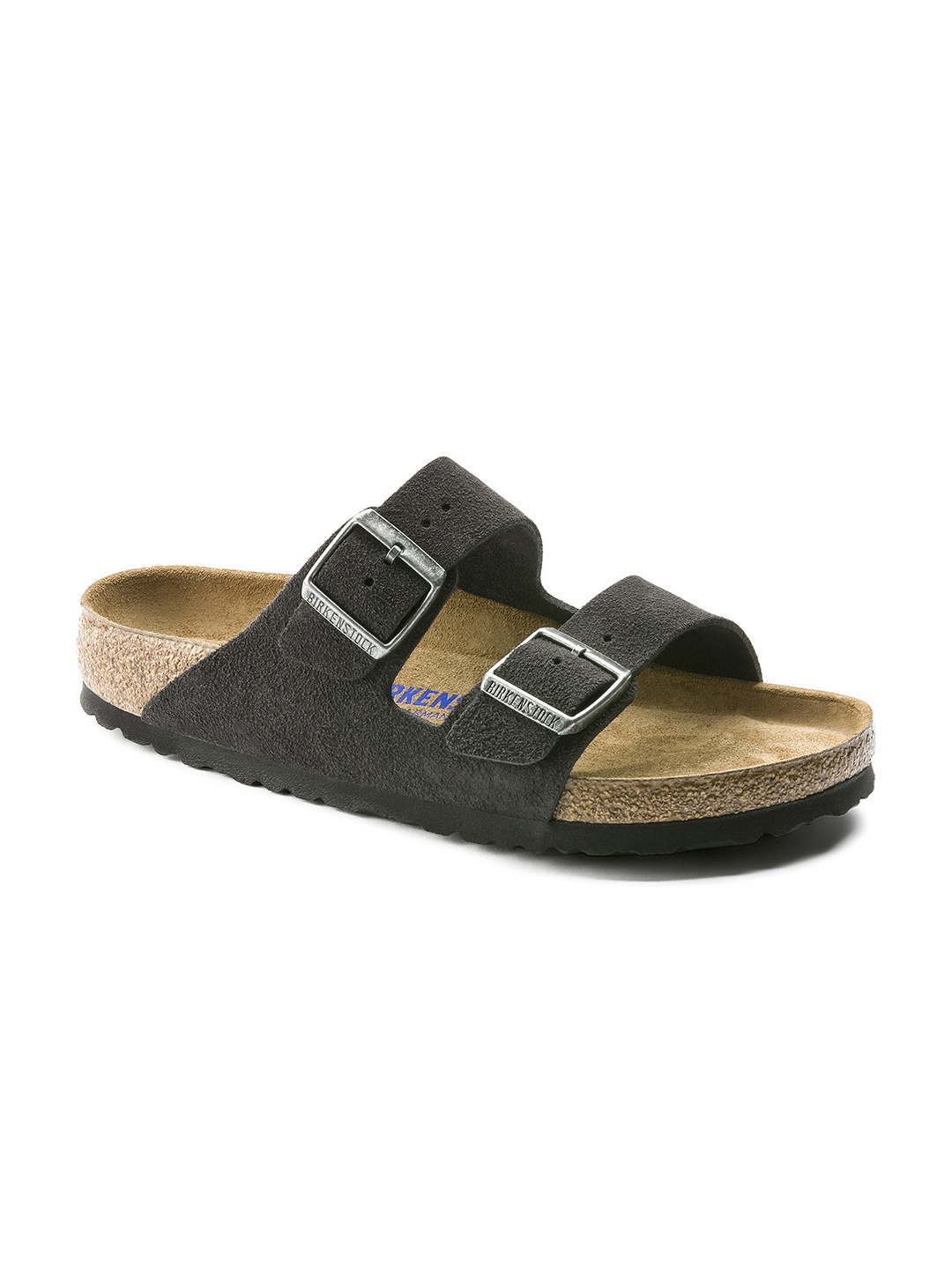

Birkenstock Unisex Grey Arizona Suede Leather Narrow Width Sandals
