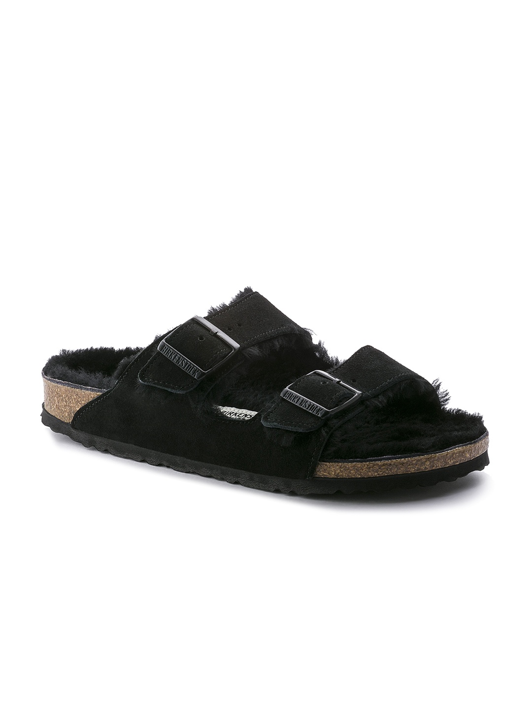 

Birkenstock Unisex Black Arizona Suede Regular Width Leather Sandals