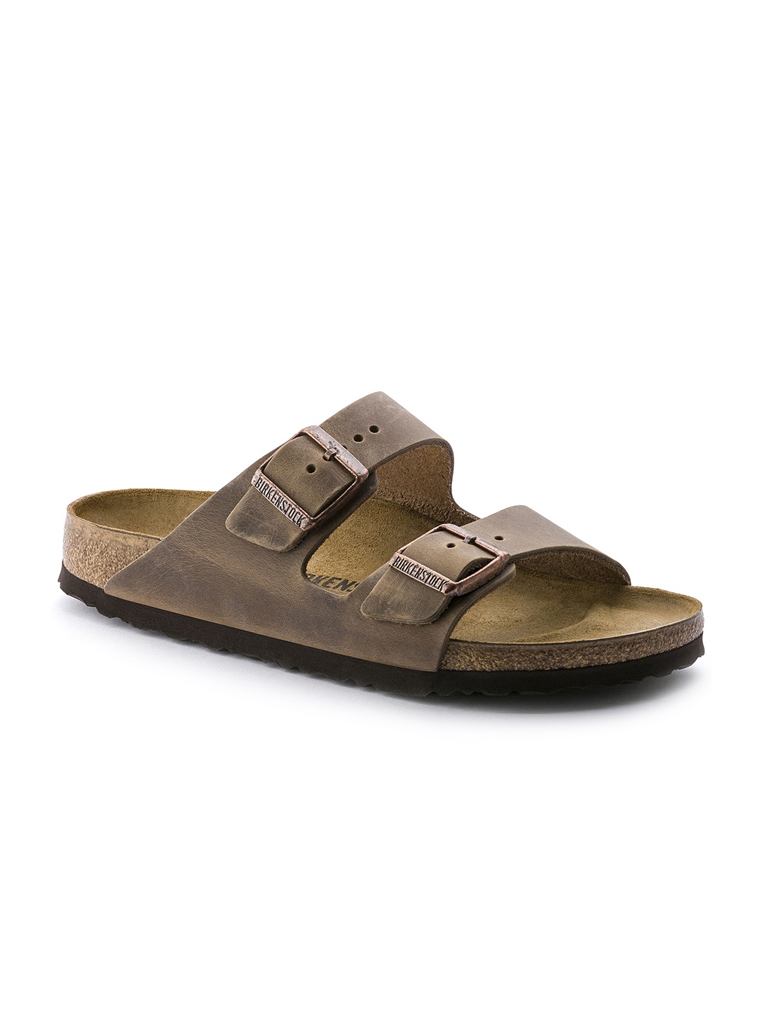 

Birkenstock Unisex Brown Arizona Oiled Leather Regular Width Comfort Sandals