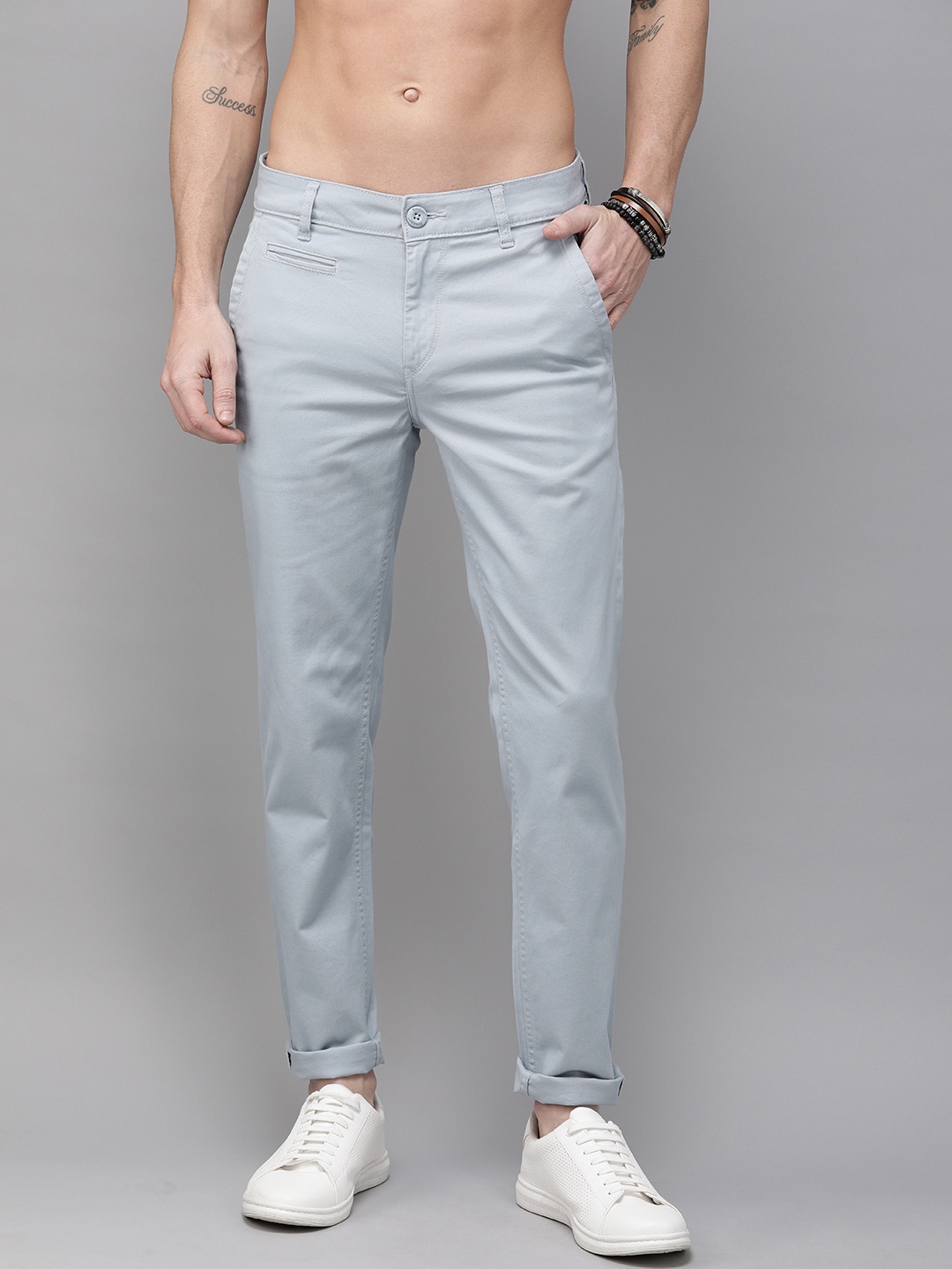 

Roadster Men Blue Regular Chinos