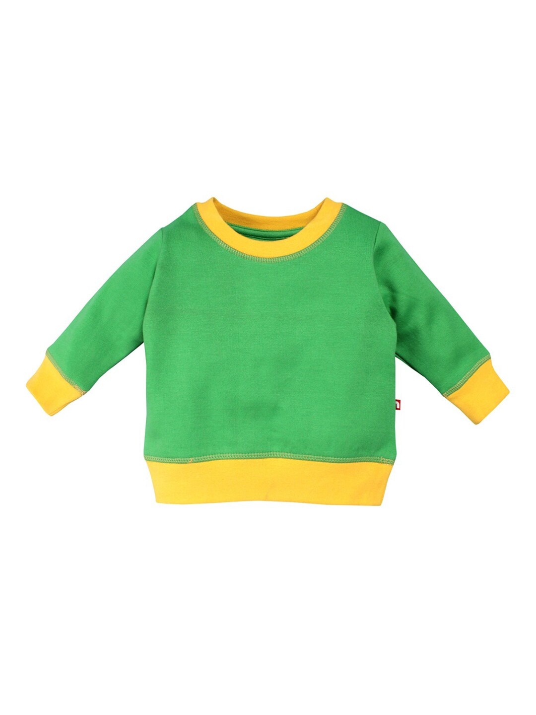 

Nino Bambino Kids Organic Cotton Green Solid Sustainable Sweatshirt