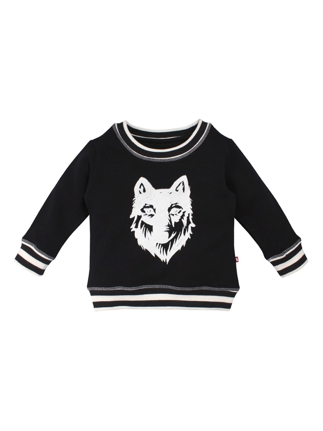 

Nino Bambino Kids Organic Cotton Black & White Printed Sustainable Sweatshirt