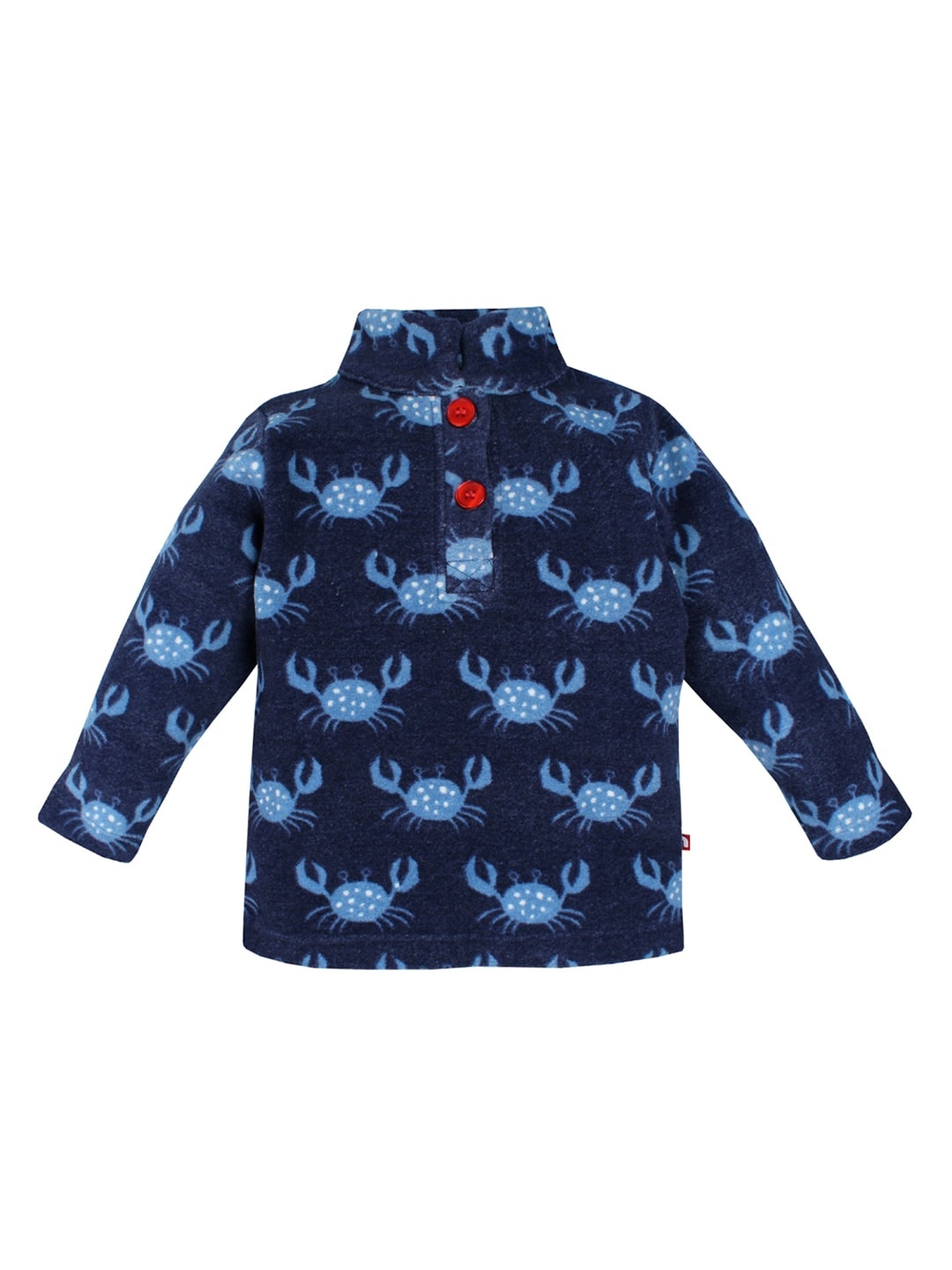 

Nino Bambino Kids Blue Crab Cartoon Sustainable Sweatshirt