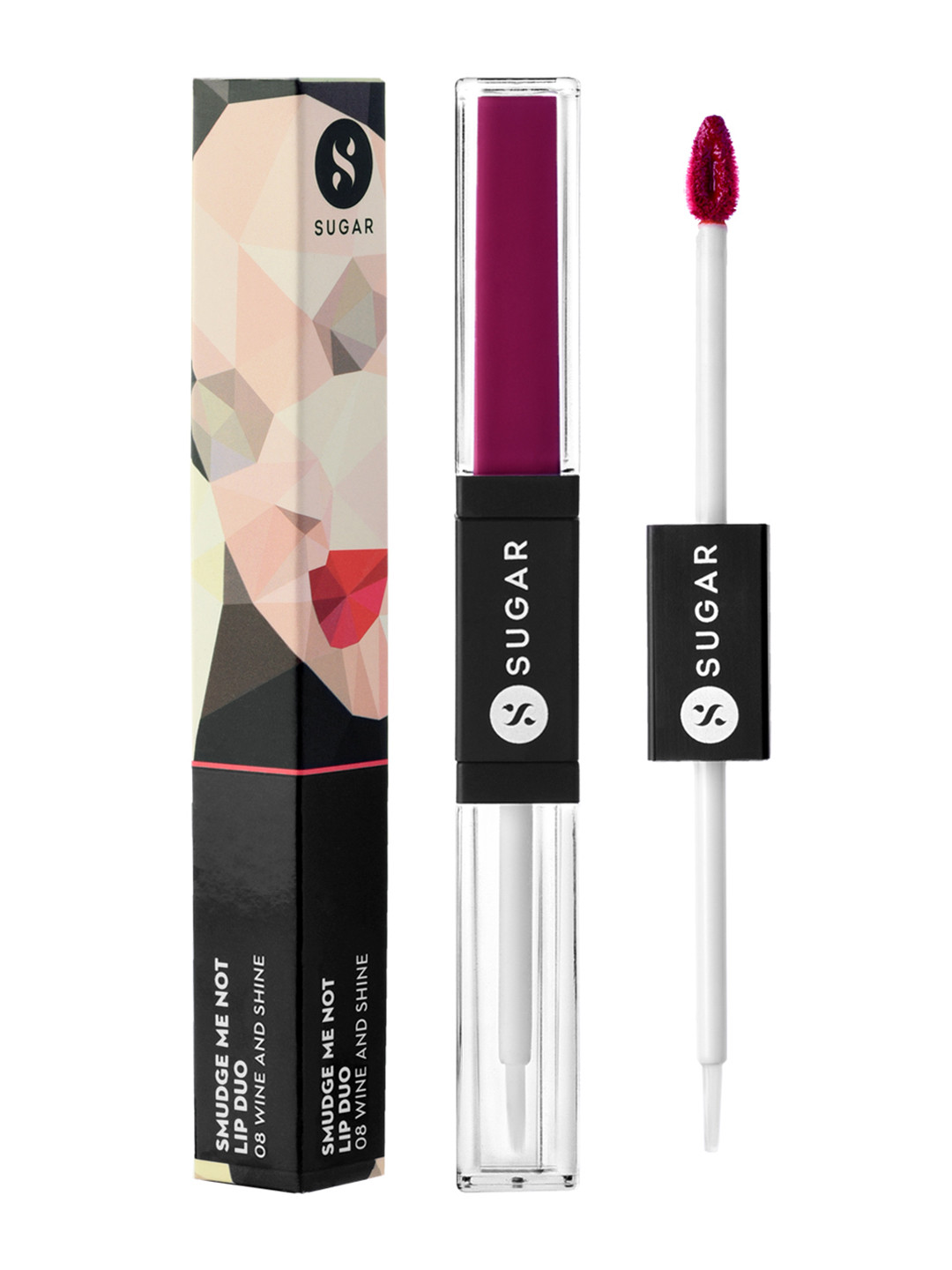 

SUGAR Smudge Me Not Long-Lasting Lip Duo 3.5 ml - Wine and Shine 08, Purple