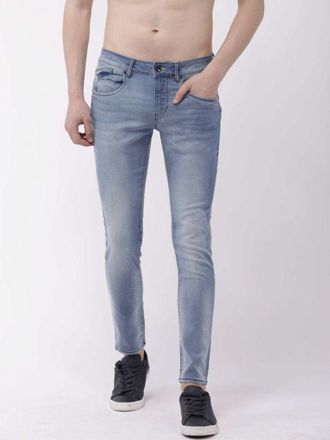 

Flying Machine Men Blue Jackson Skinny Fit Low-Rise Clean Look Jeans