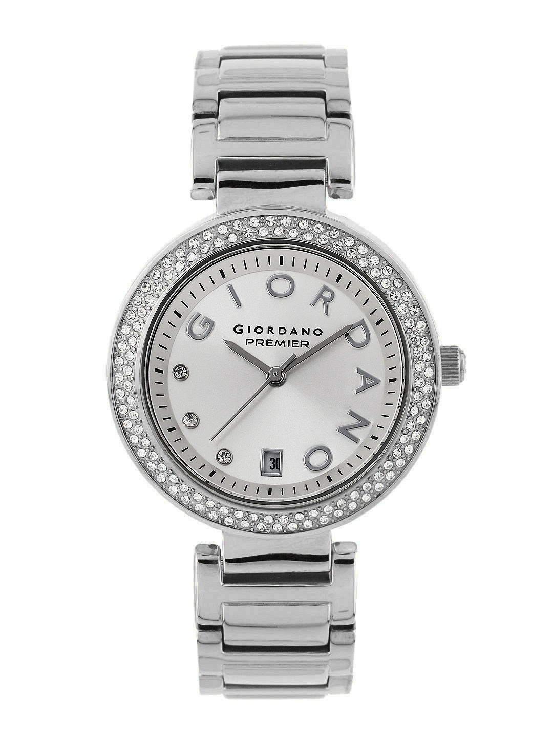 

GIORDANO Premier Women Silver-Toned Dial Watch P281-22