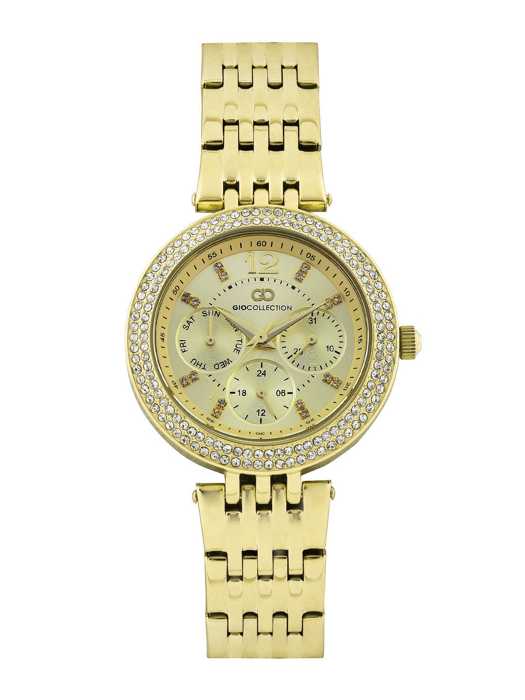 

GIO COLLECTION Women Muted Gold-Toned Dial Watch G2011-22