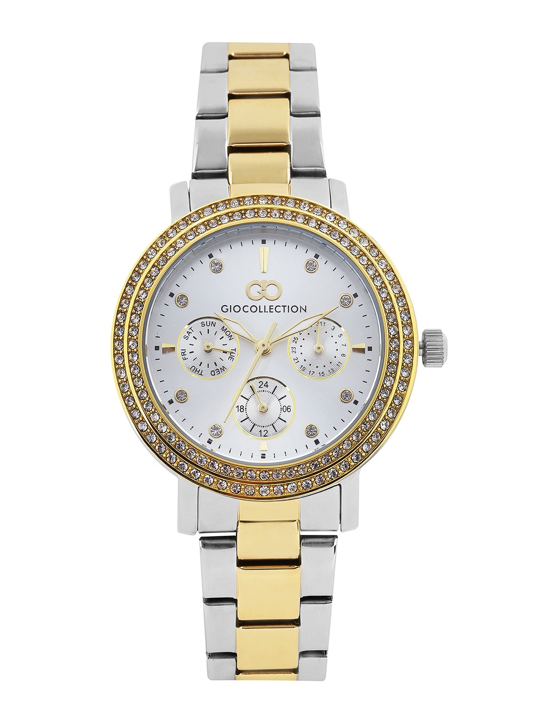 

GIO COLLECTION Women Silver-Toned Dial Watch G2013-44