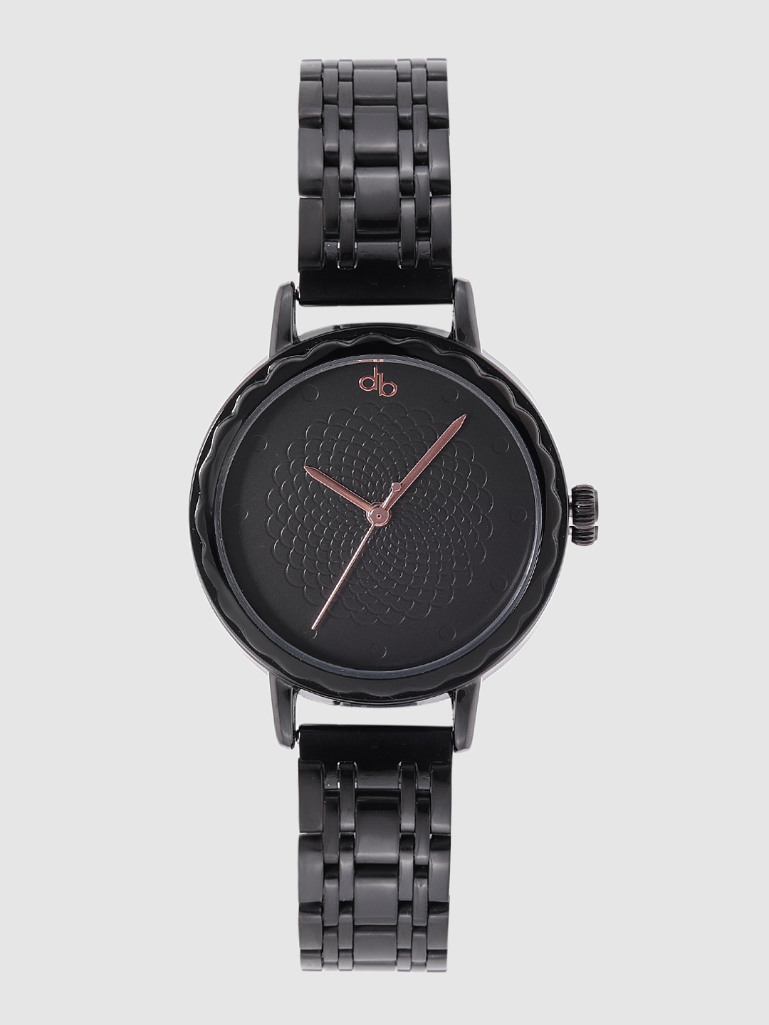 

DressBerry Women Black Textured Analogue Watch PN-WTH-6358L