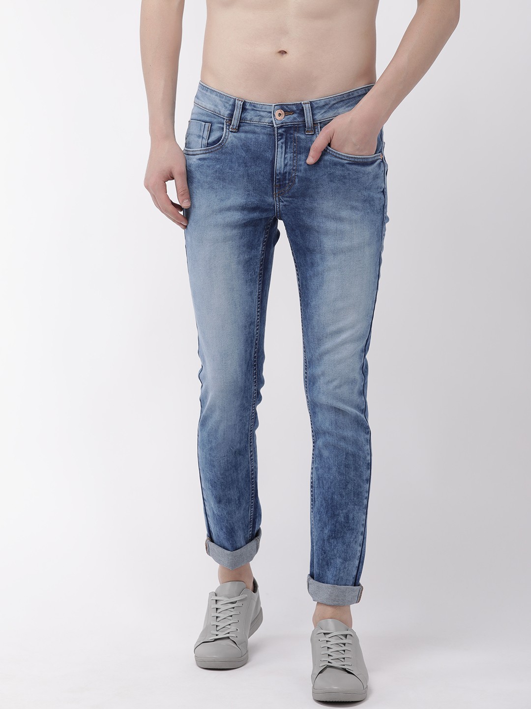 

Flying Machine Men Blue Jackson Skinny Fit Low-Rise Clean Look Stretchable Jeans
