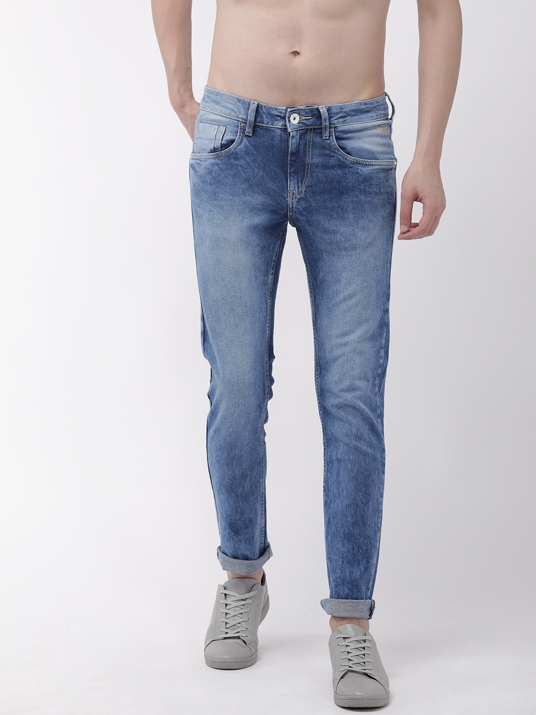 

Flying Machine Men Blue Jackson Skinny Fit Low-Rise Clean Look Stretchable Jeans