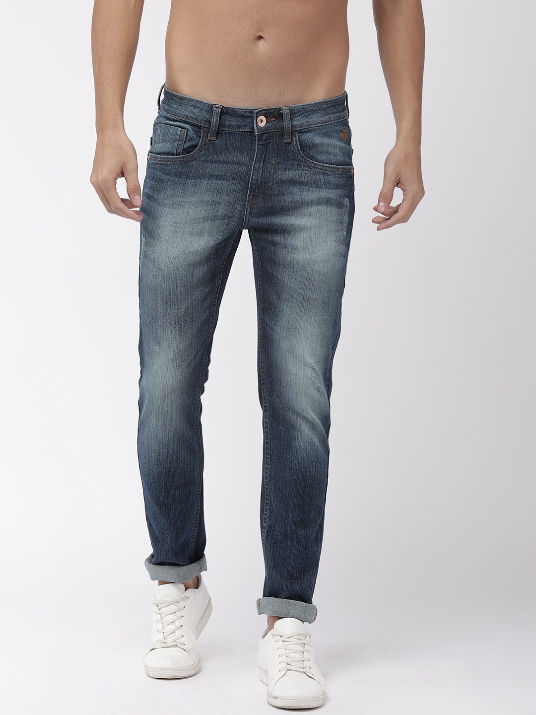

Flying Machine Men Blue Jackson Skinny Fit Low-Rise Clean Look Stretchable Jeans