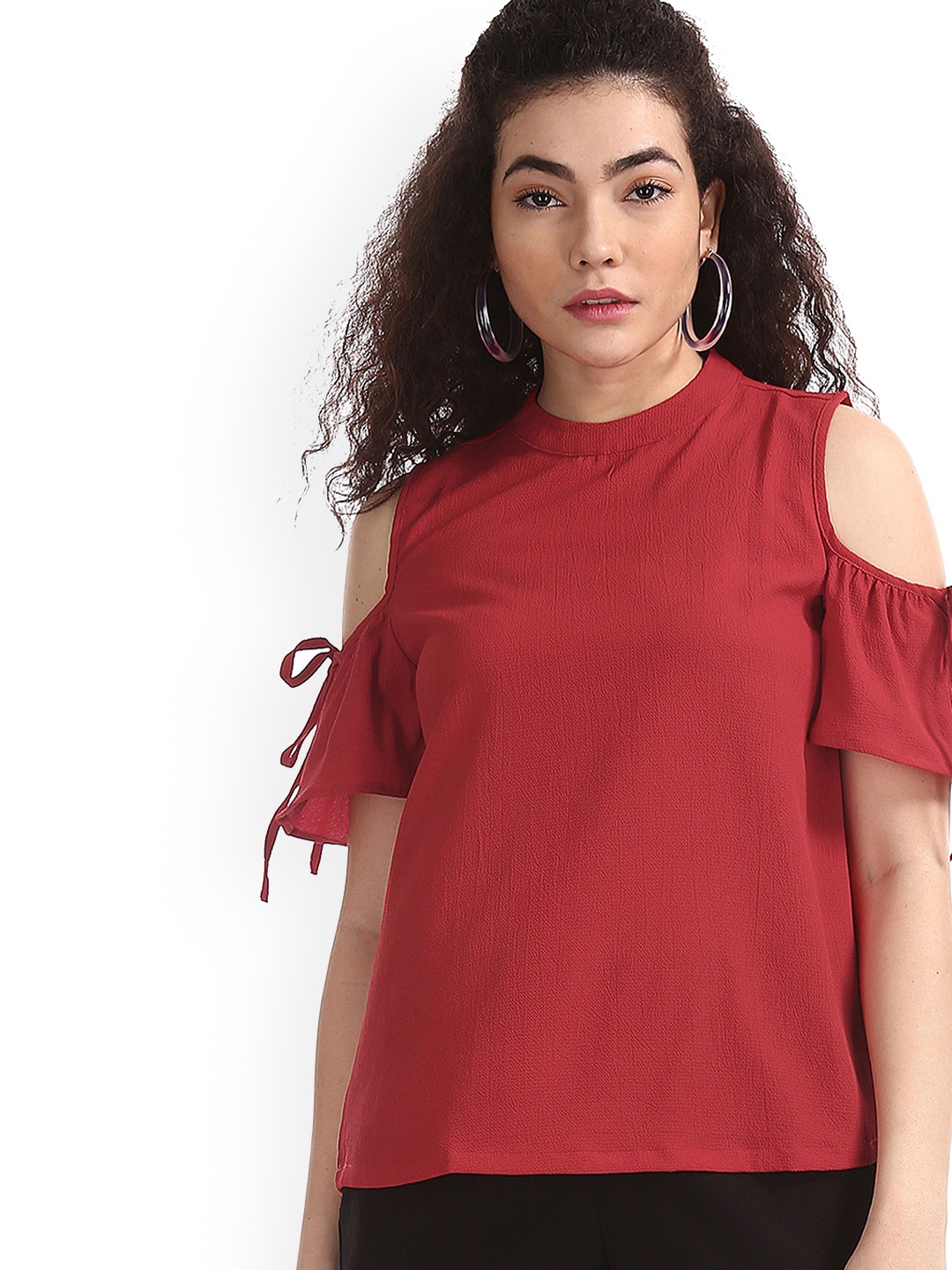 

Sugr Women Red Solid Top