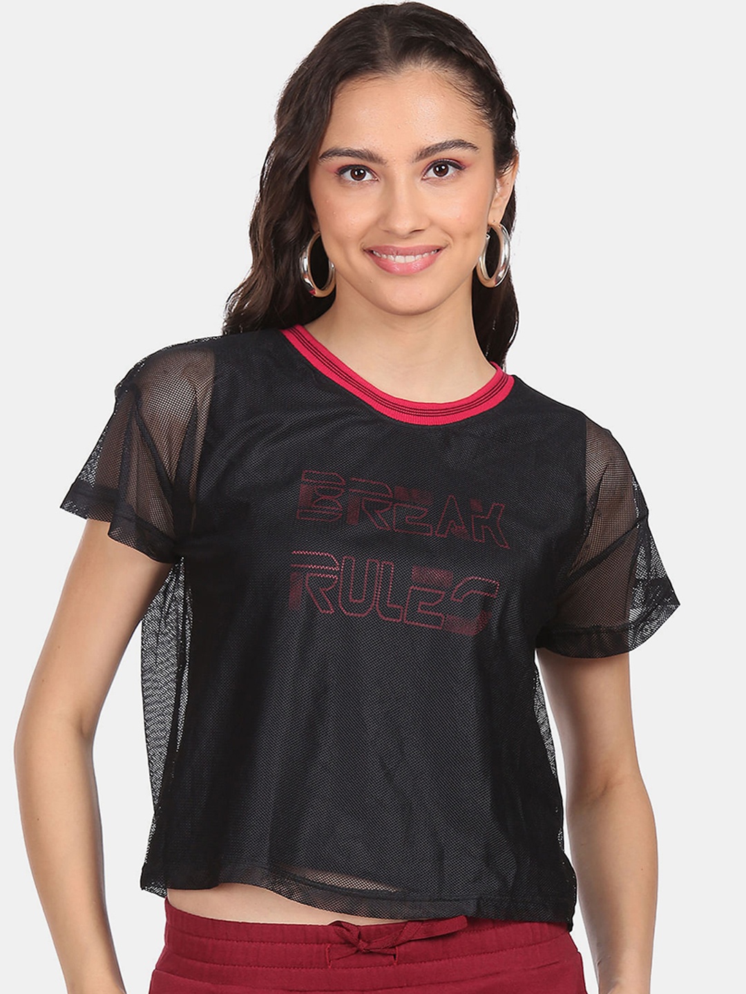 

Sugr Women Black Solid Top